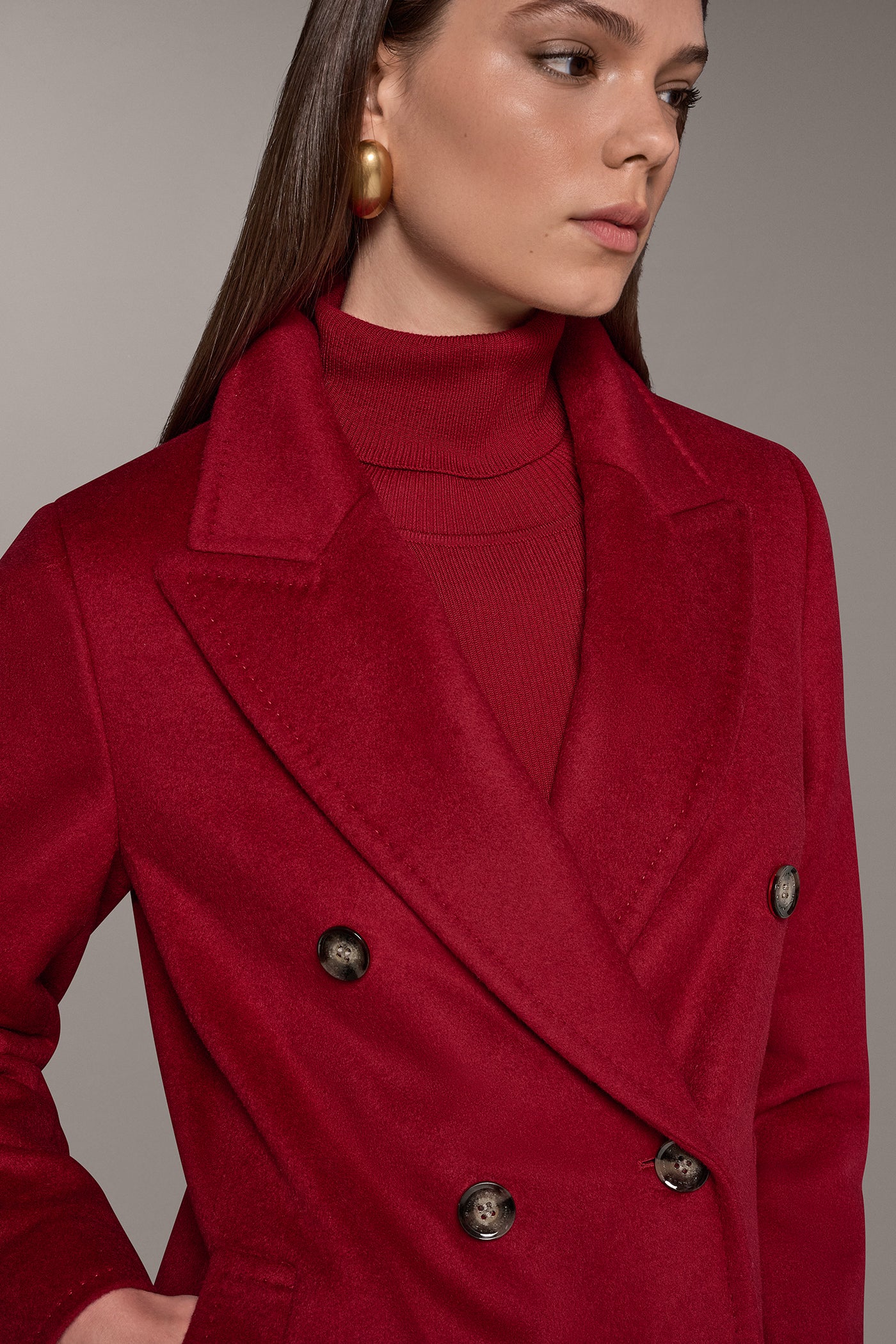 WOOL BLEND DOUBLE-BREASTED COAT VIEW 7