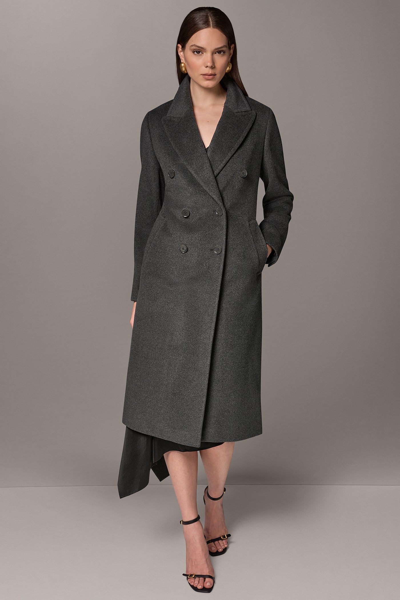 WOOL BLEND DOUBLE-BREASTED COAT VIEW 1