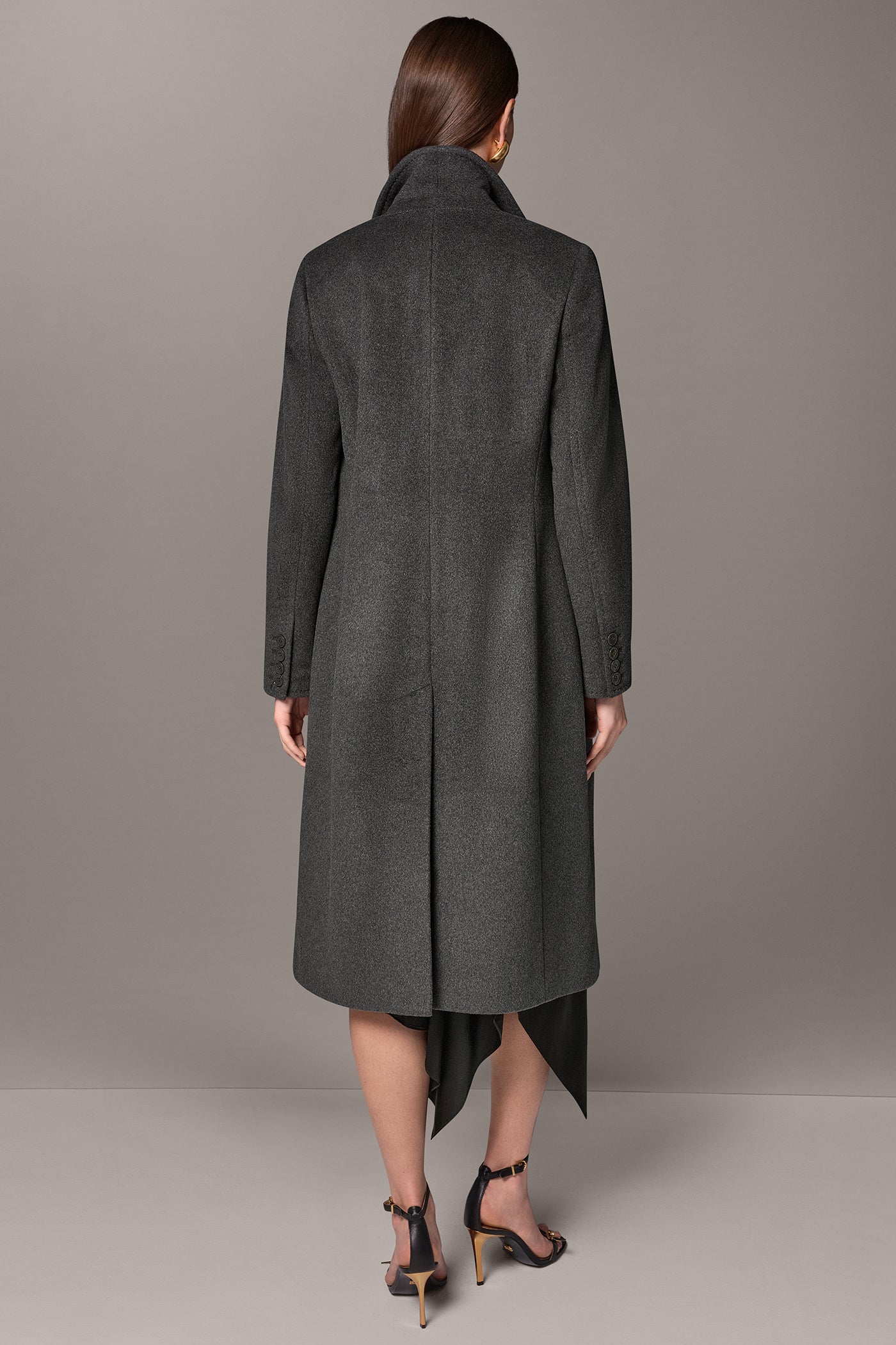 WOOL BLEND DOUBLE-BREASTED COAT VIEW 3