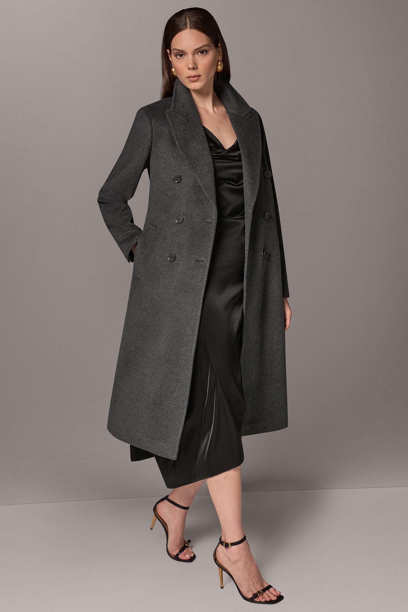 WOOL BLEND DOUBLE-BREASTED COAT VIEW 4