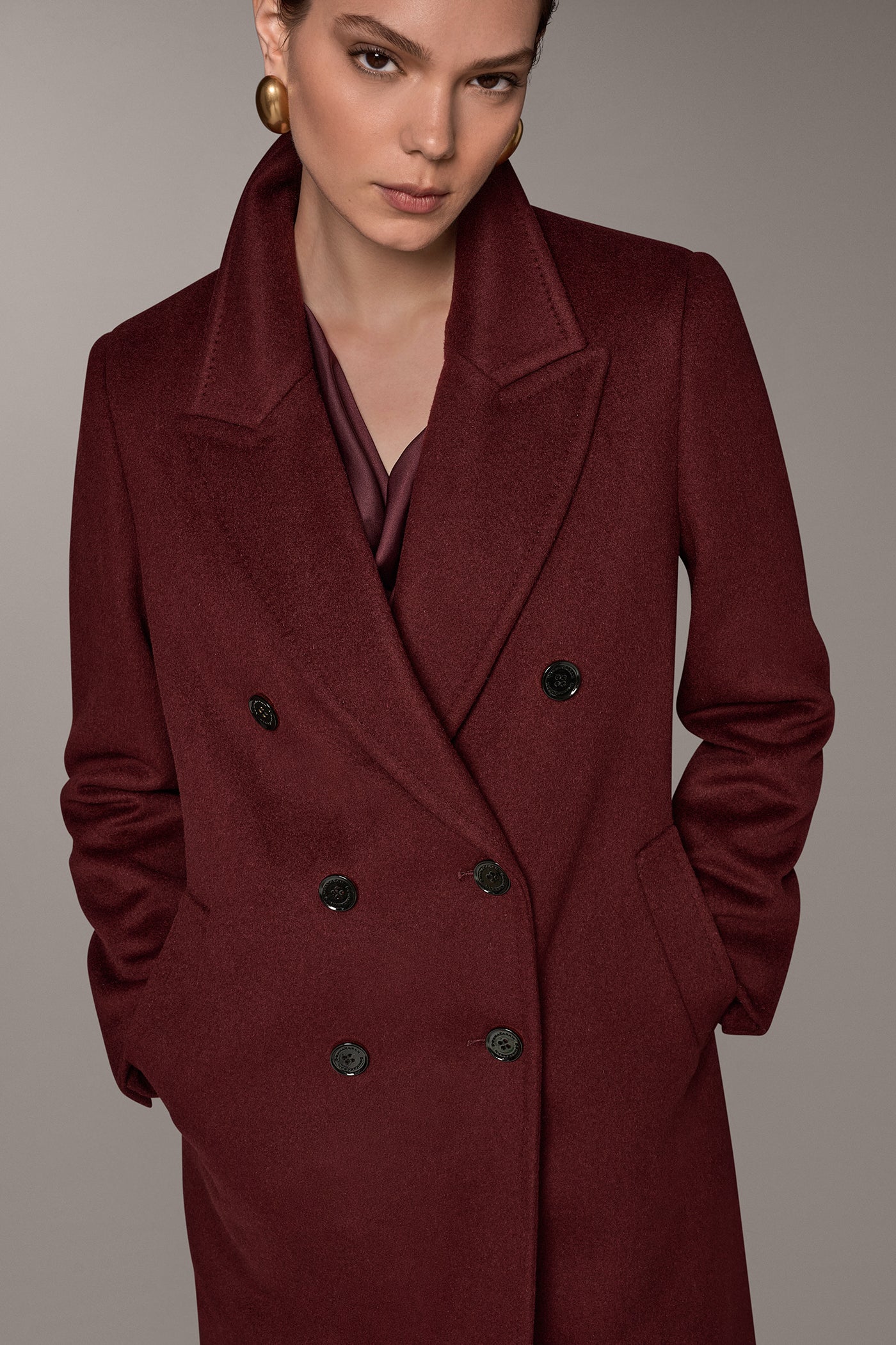 WOOL BLEND DOUBLE-BREASTED COAT VIEW 5