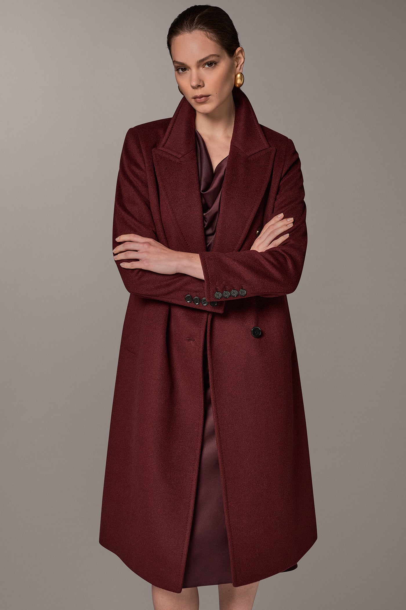WOOL BLEND DOUBLE-BREASTED COAT VIEW 9