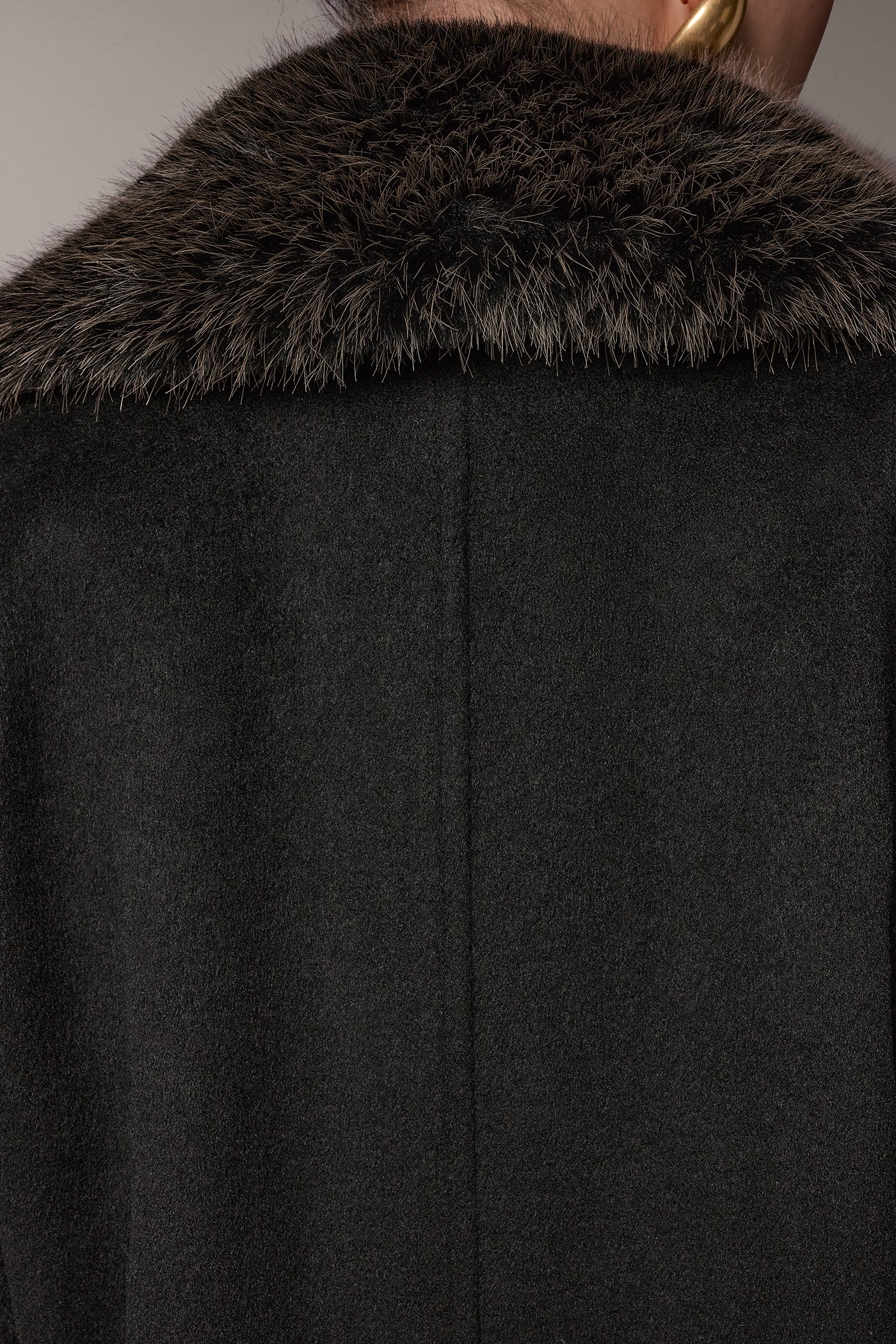 WOOL BLEND DOUBLE-BREASTED SLOUCH COAT VIEW 6