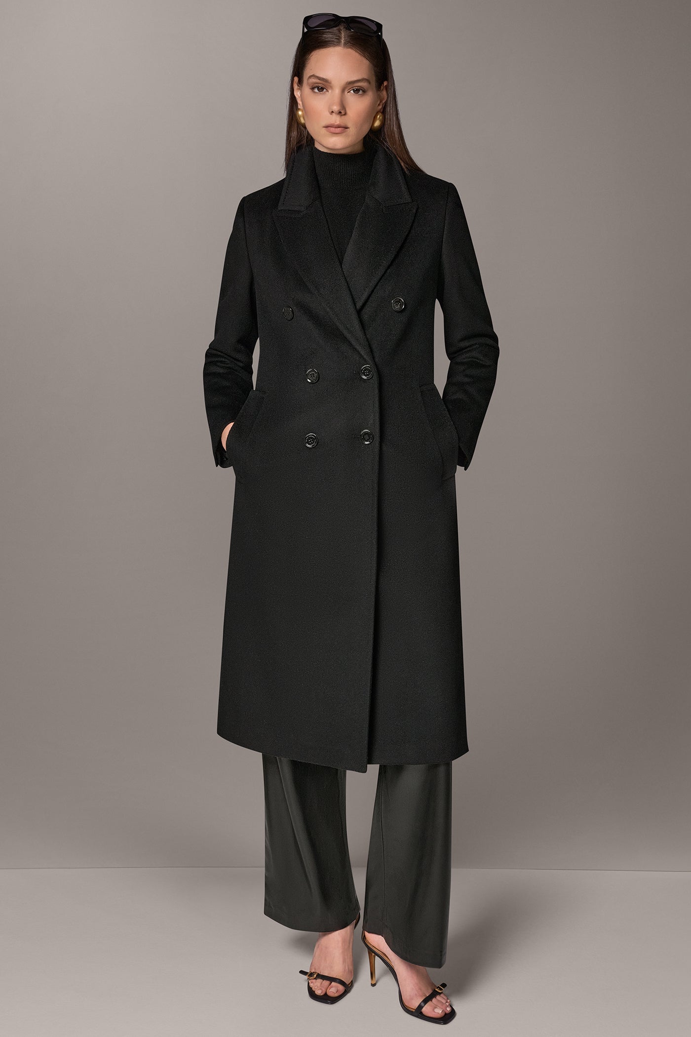 WOOL BLEND DOUBLE-BREASTED COAT VIEW 1