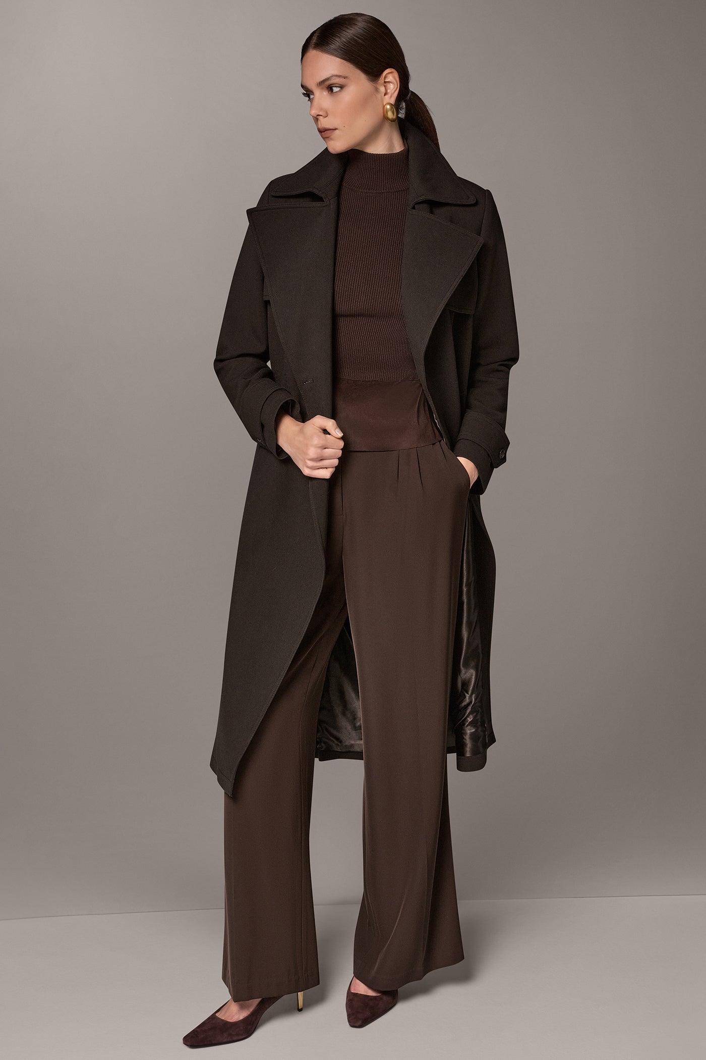 DOUBLE-BREASTED TRENCH RAINCOAT VIEW 11