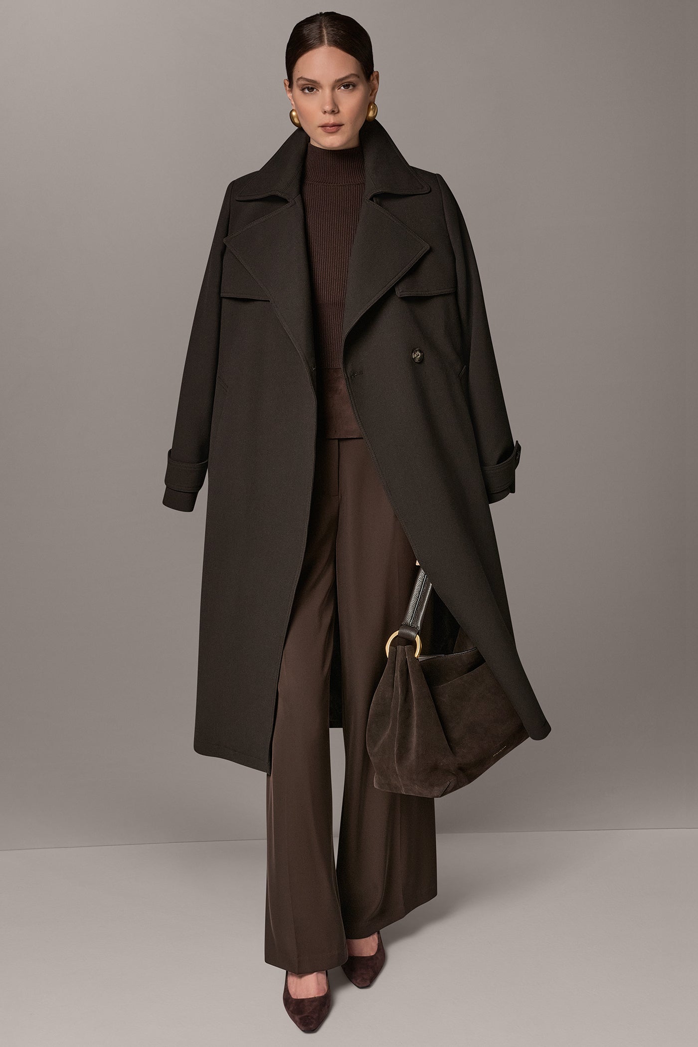 DOUBLE-BREASTED TRENCH RAINCOAT VIEW 9