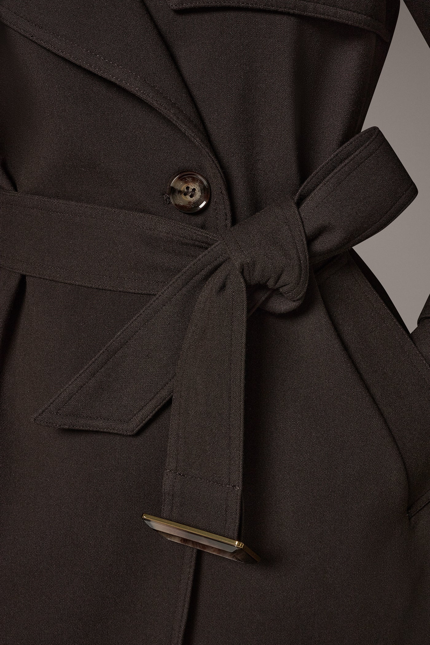 DOUBLE-BREASTED TRENCH RAINCOAT VIEW 6
