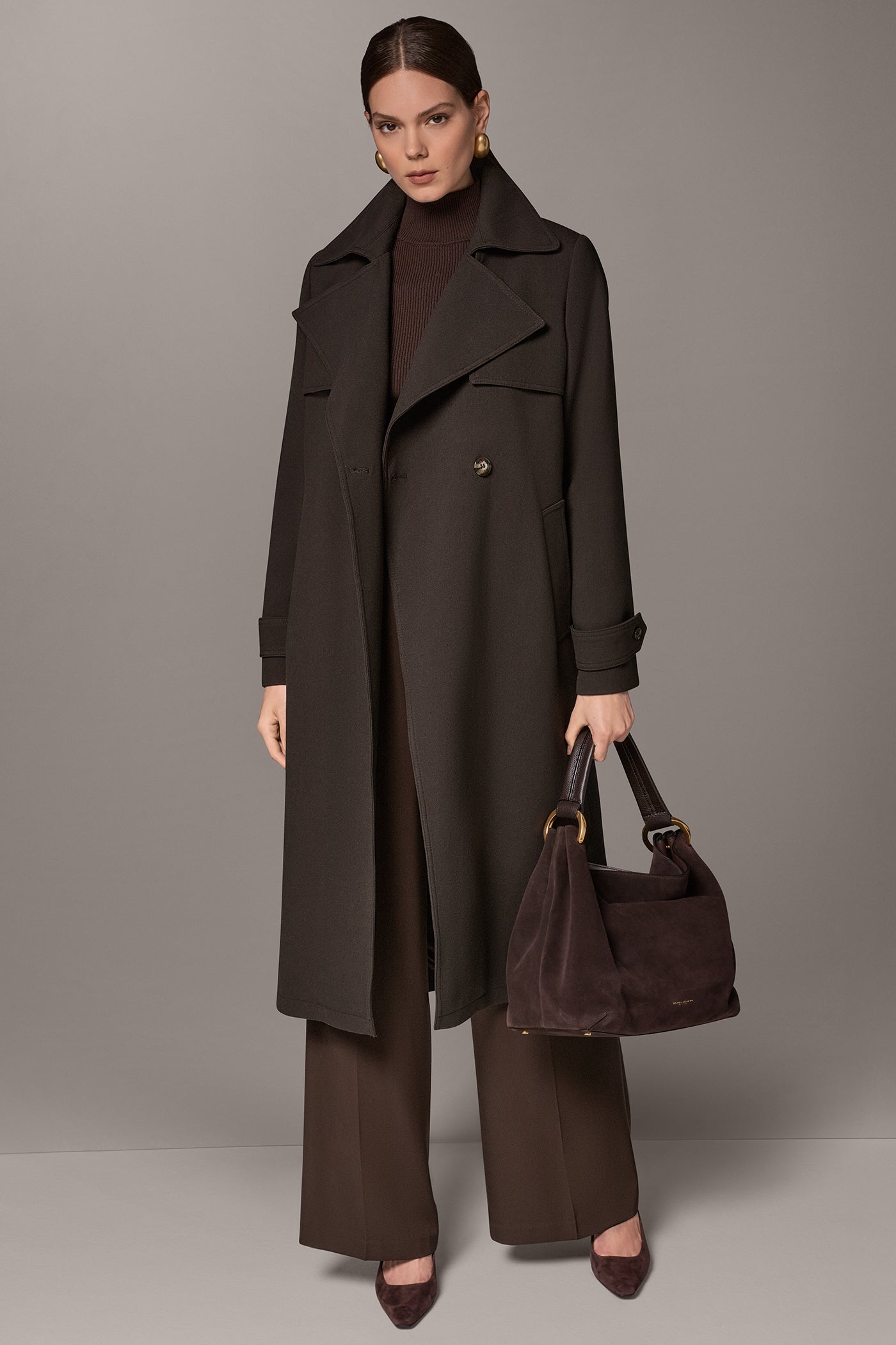 DOUBLE-BREASTED TRENCH RAINCOAT VIEW 10