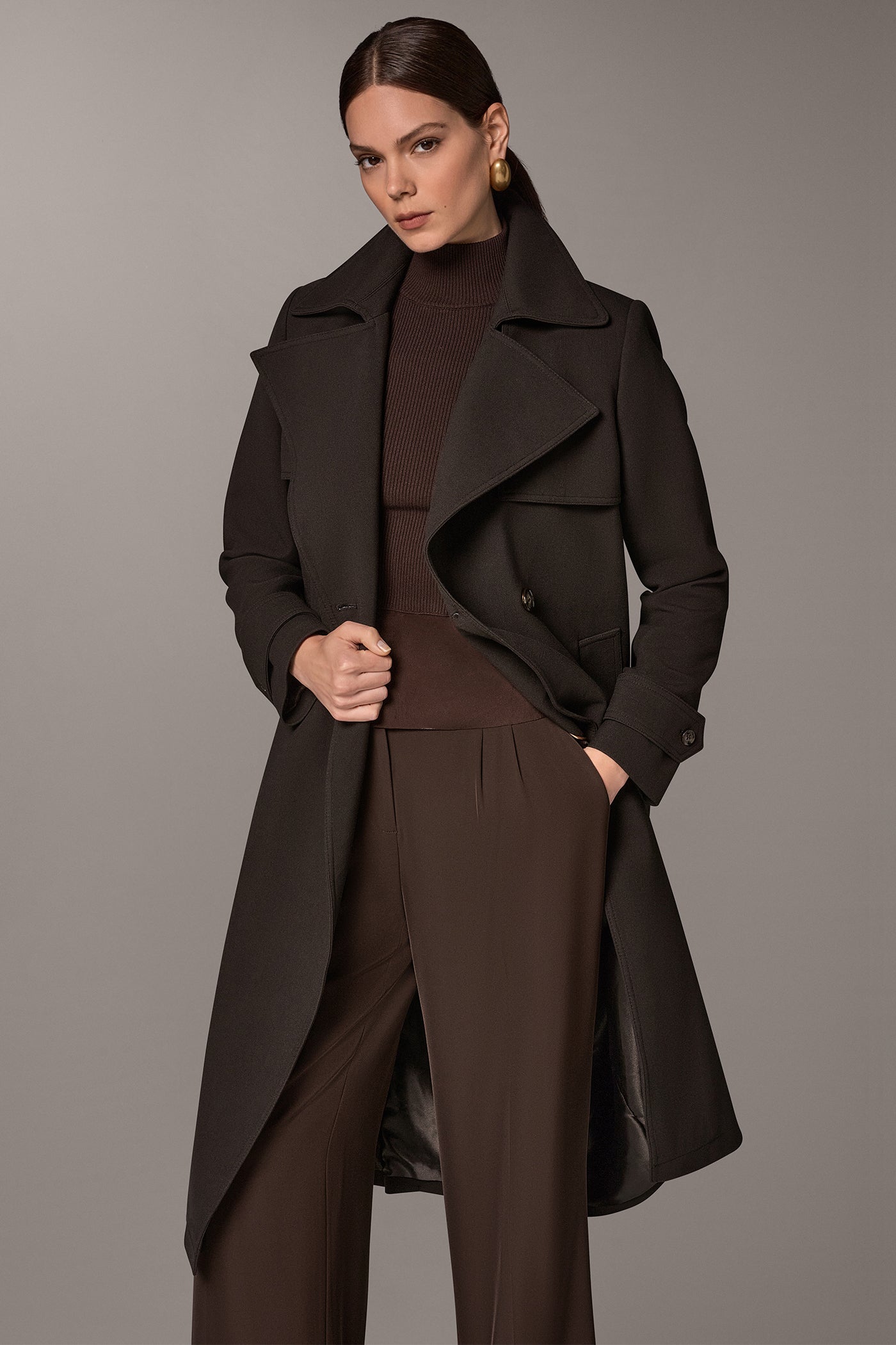 DOUBLE-BREASTED TRENCH RAINCOAT VIEW 7