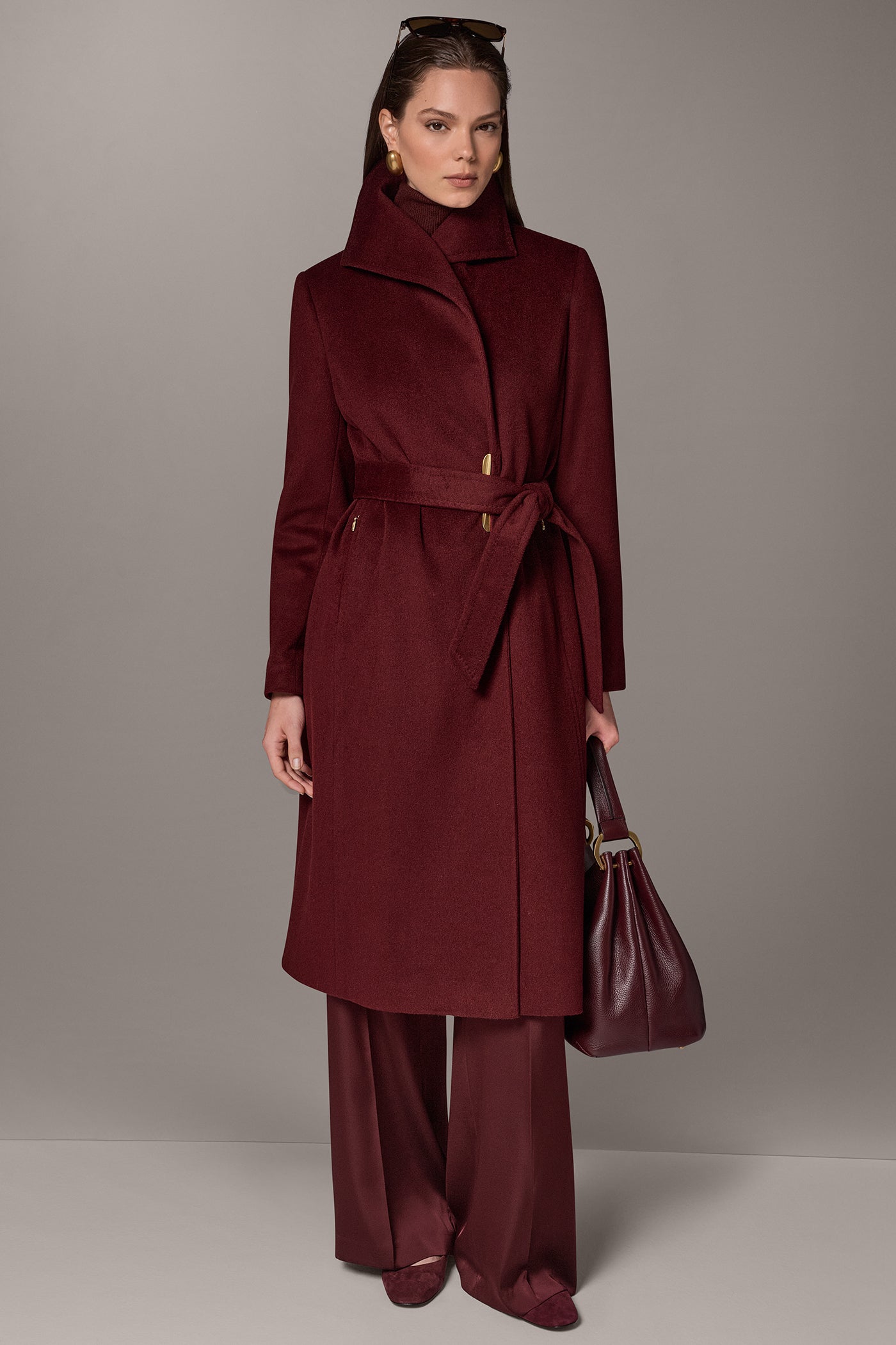 WOOL BLEND WALKER WRAP COAT VIEW 1