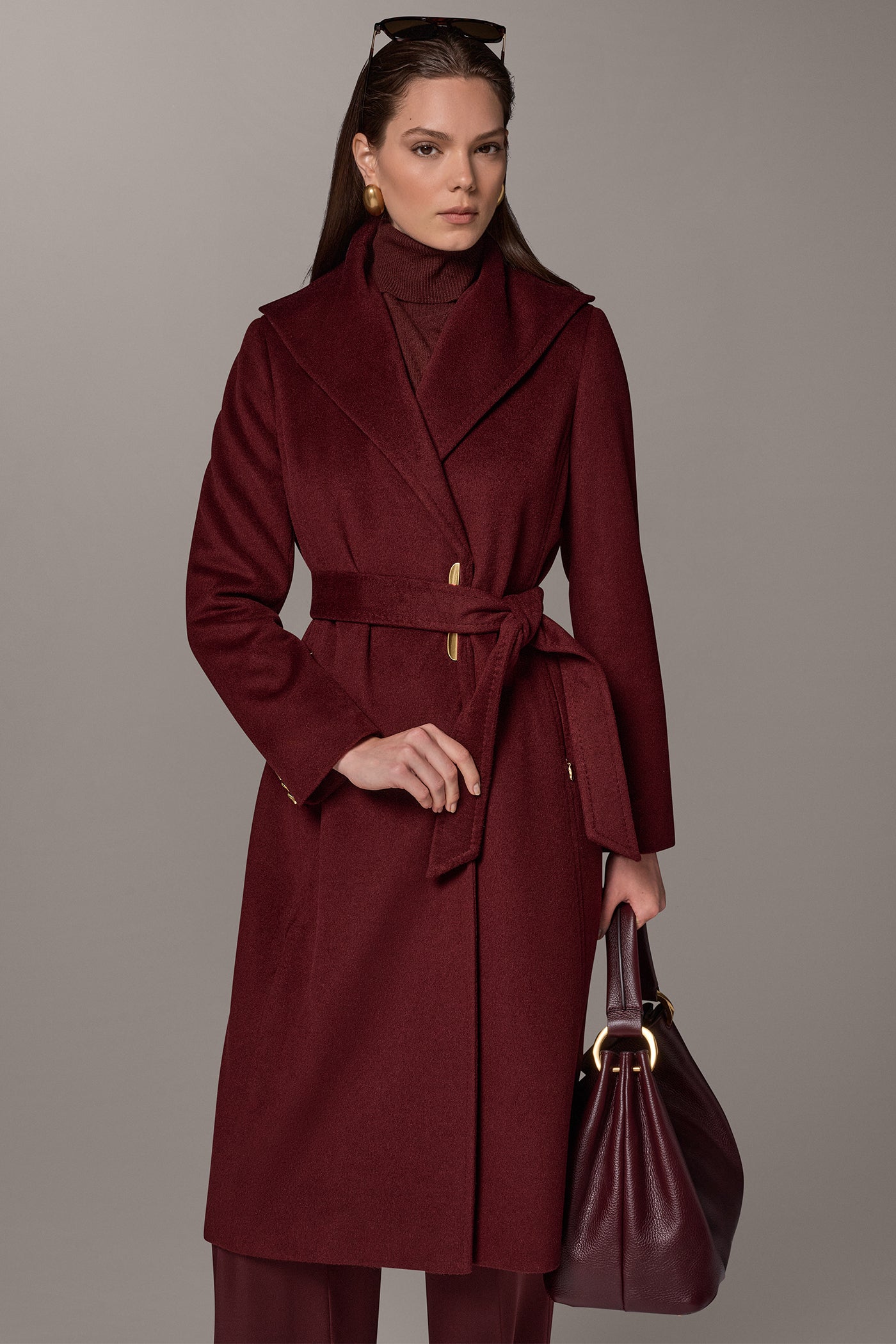 WOOL BLEND WALKER WRAP COAT VIEW 6
