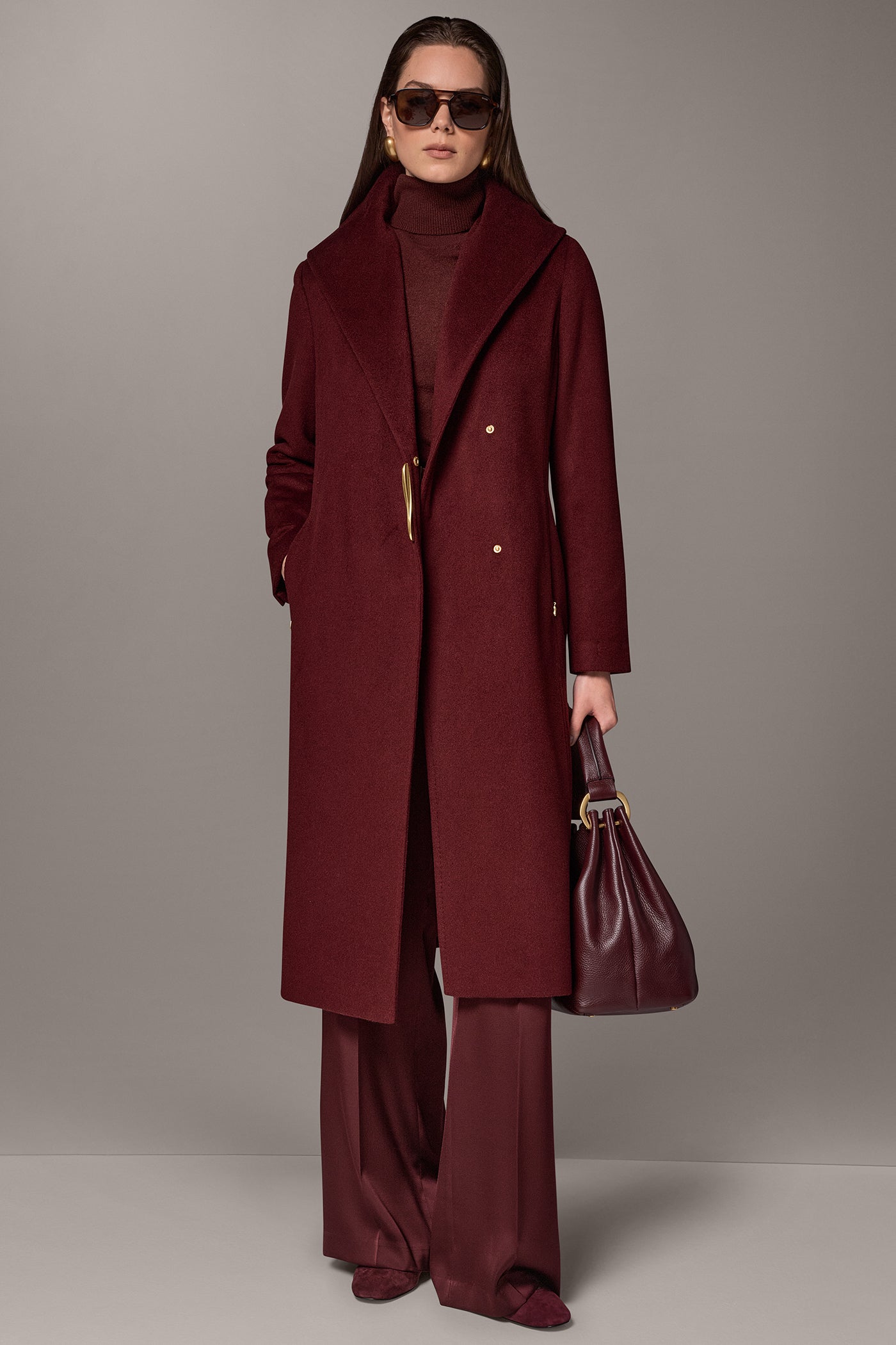 WOOL BLEND WALKER WRAP COAT VIEW 5