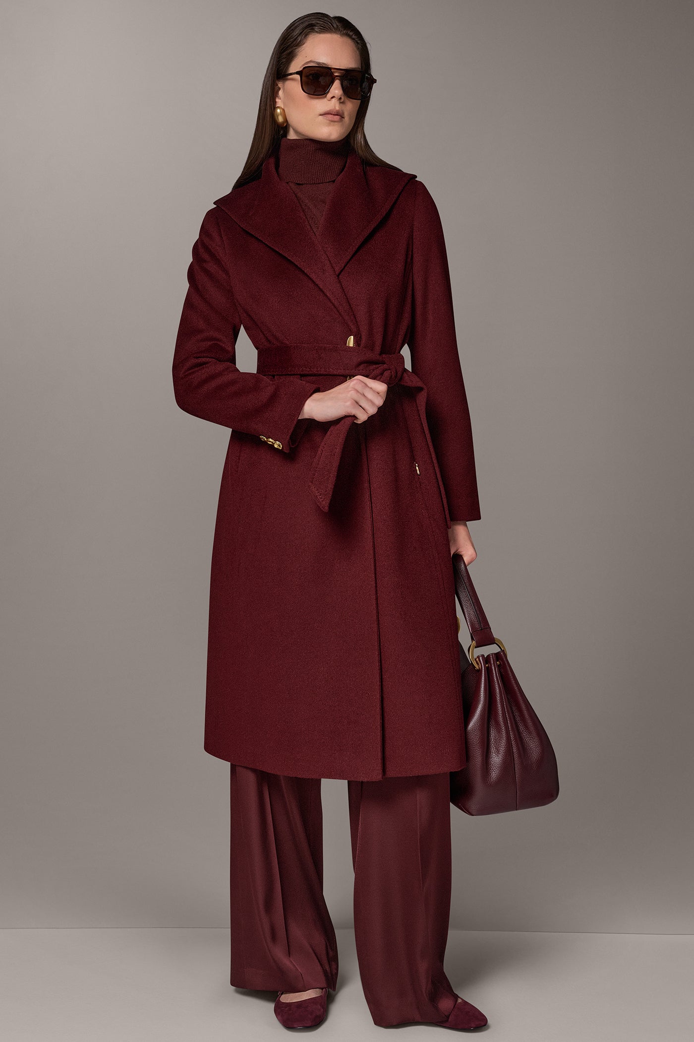 WOOL BLEND WALKER WRAP COAT VIEW 10