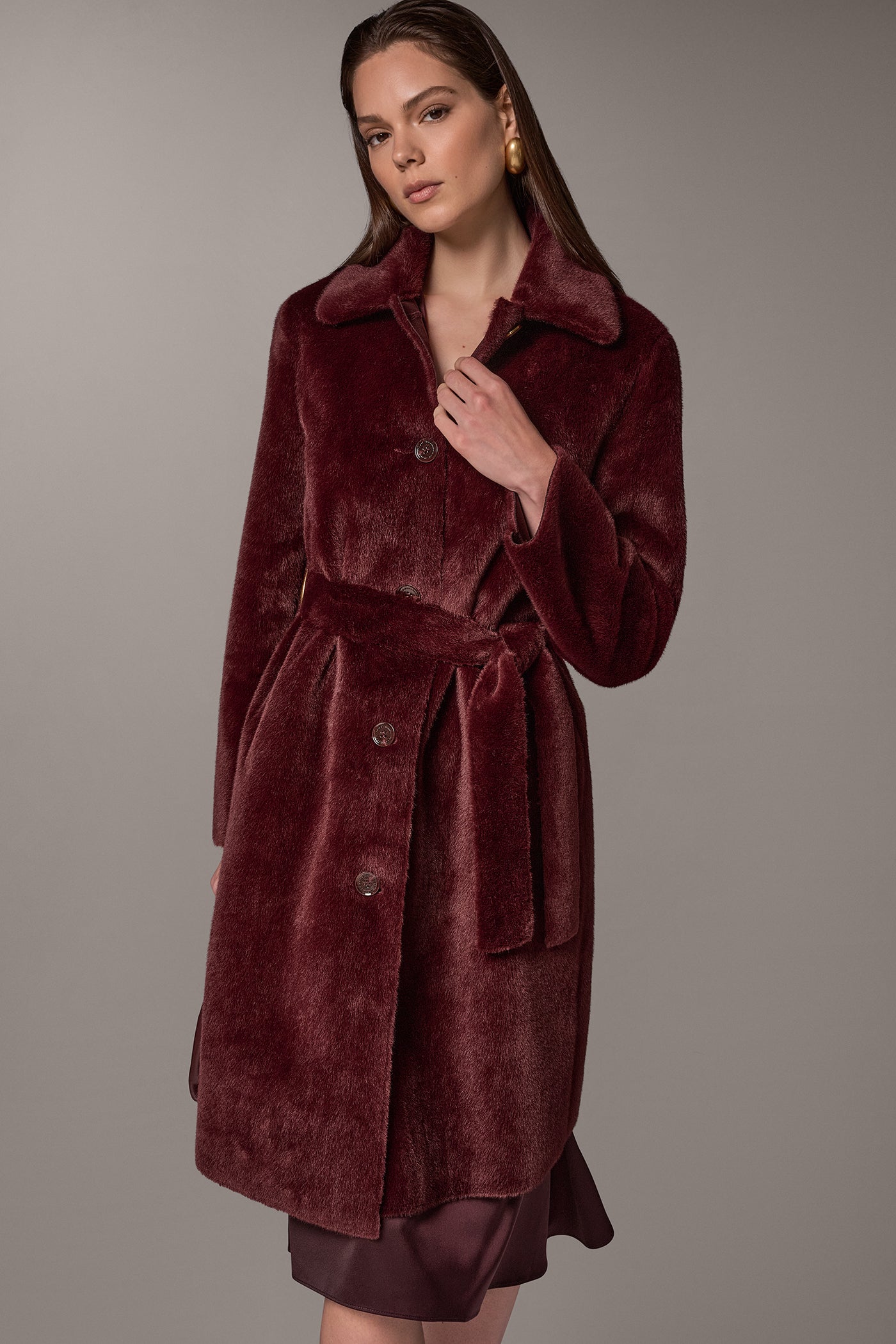 FAUX FUR COAT VIEW 1