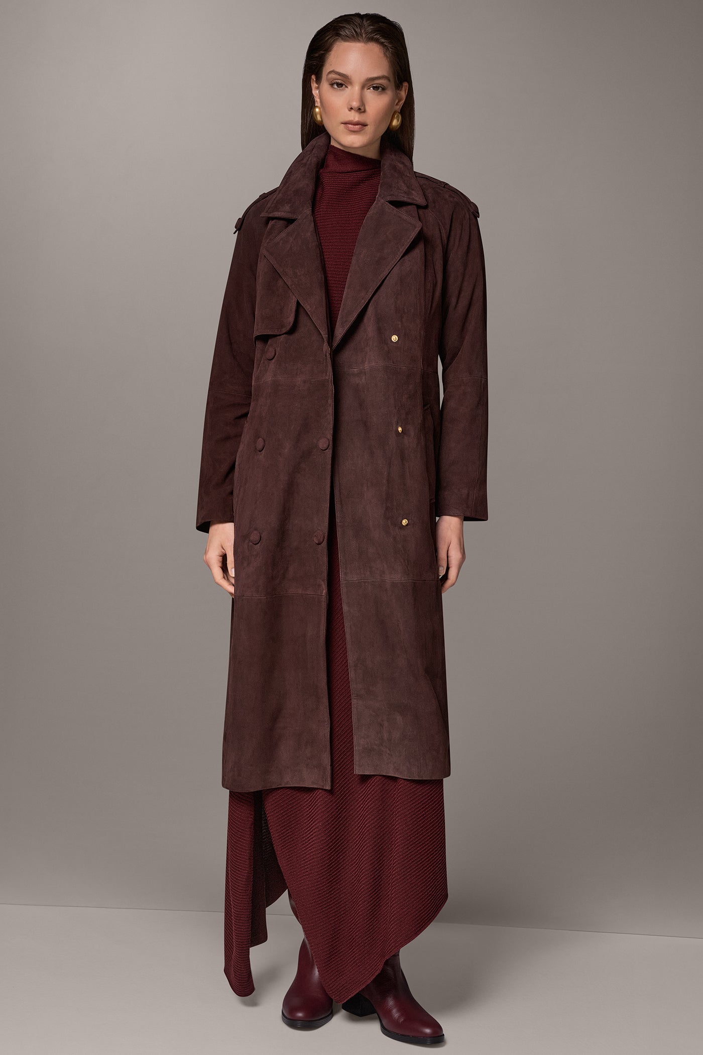 DOUBLE-BREASTED TRENCH COAT VIEW 1