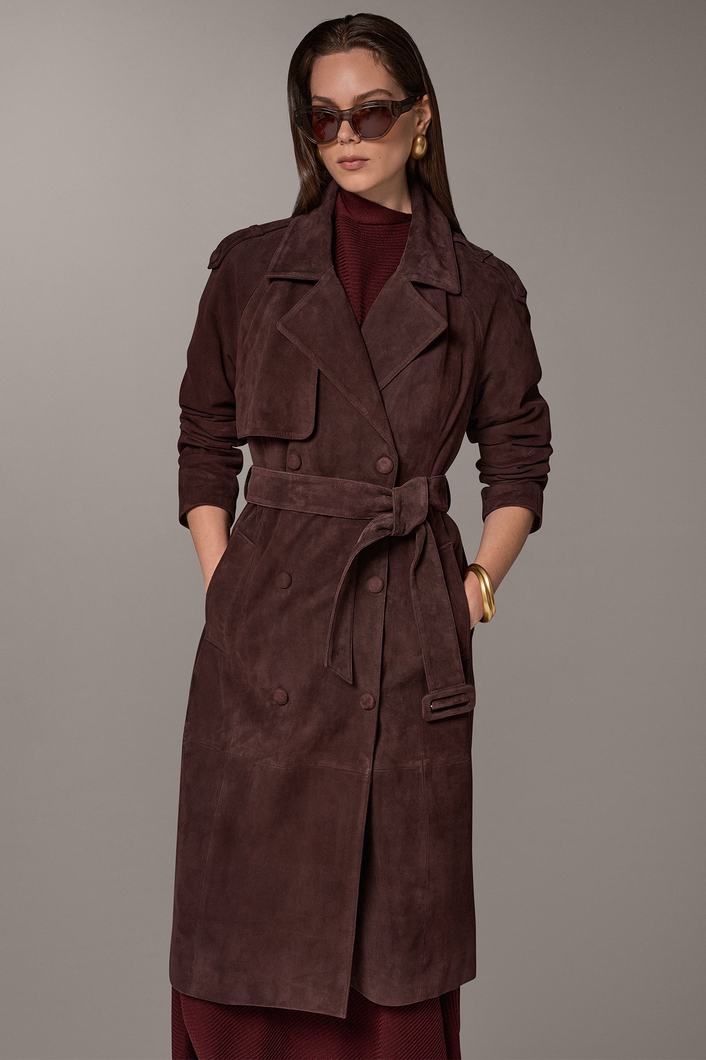 DOUBLE-BREASTED TRENCH COAT VIEW 12