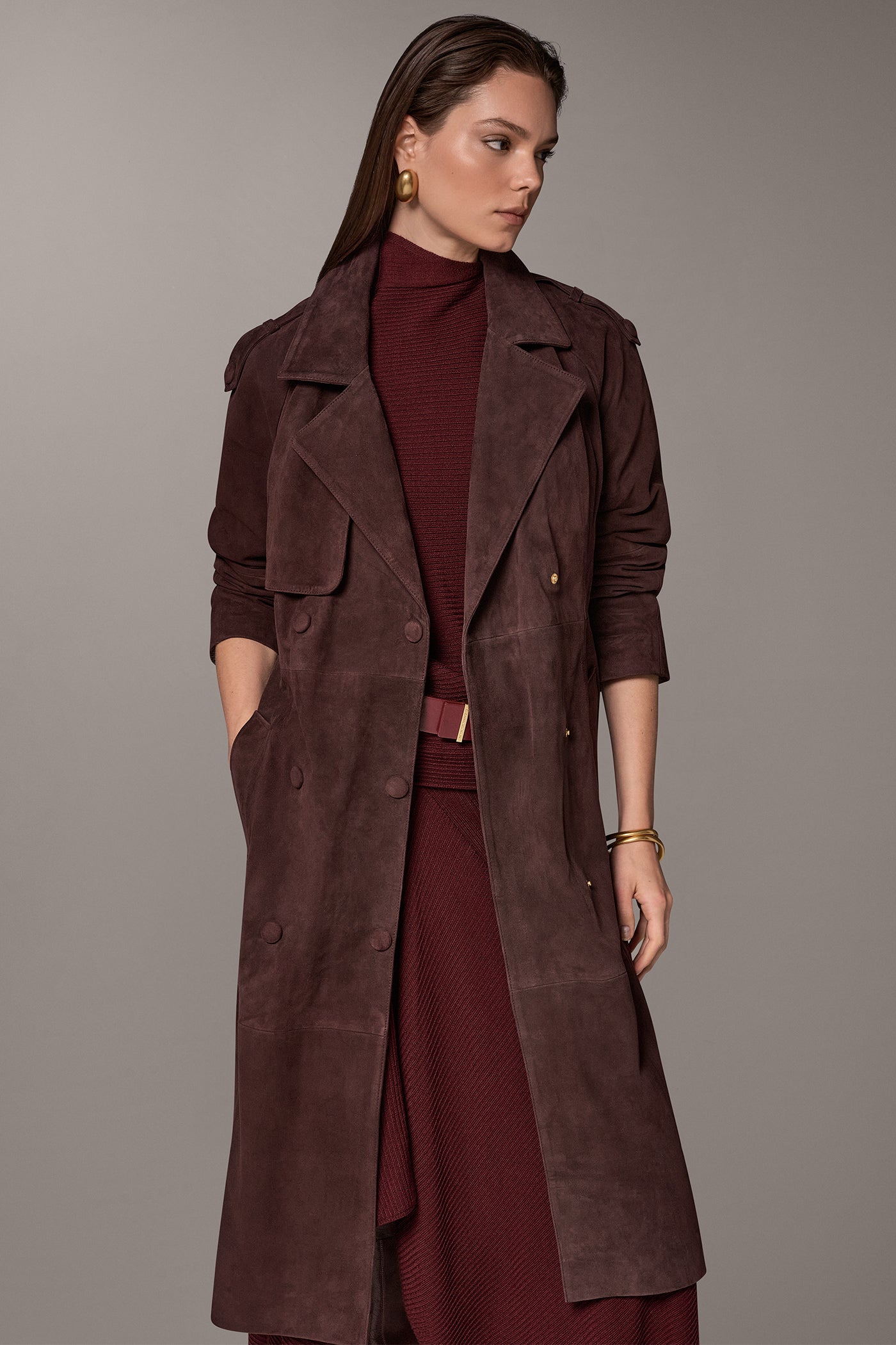 DOUBLE-BREASTED TRENCH COAT VIEW 4
