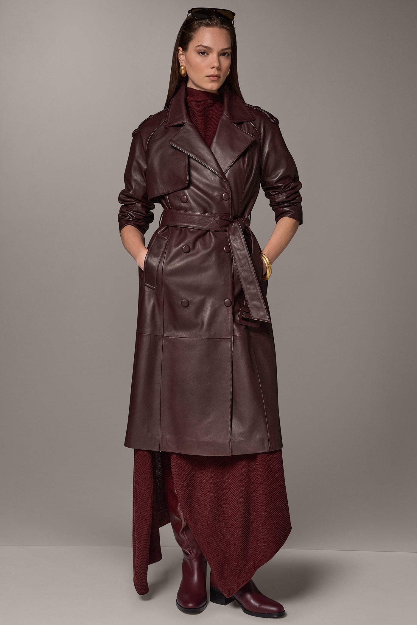 DOUBLE-BREASTED TRENCH COAT VIEW 1