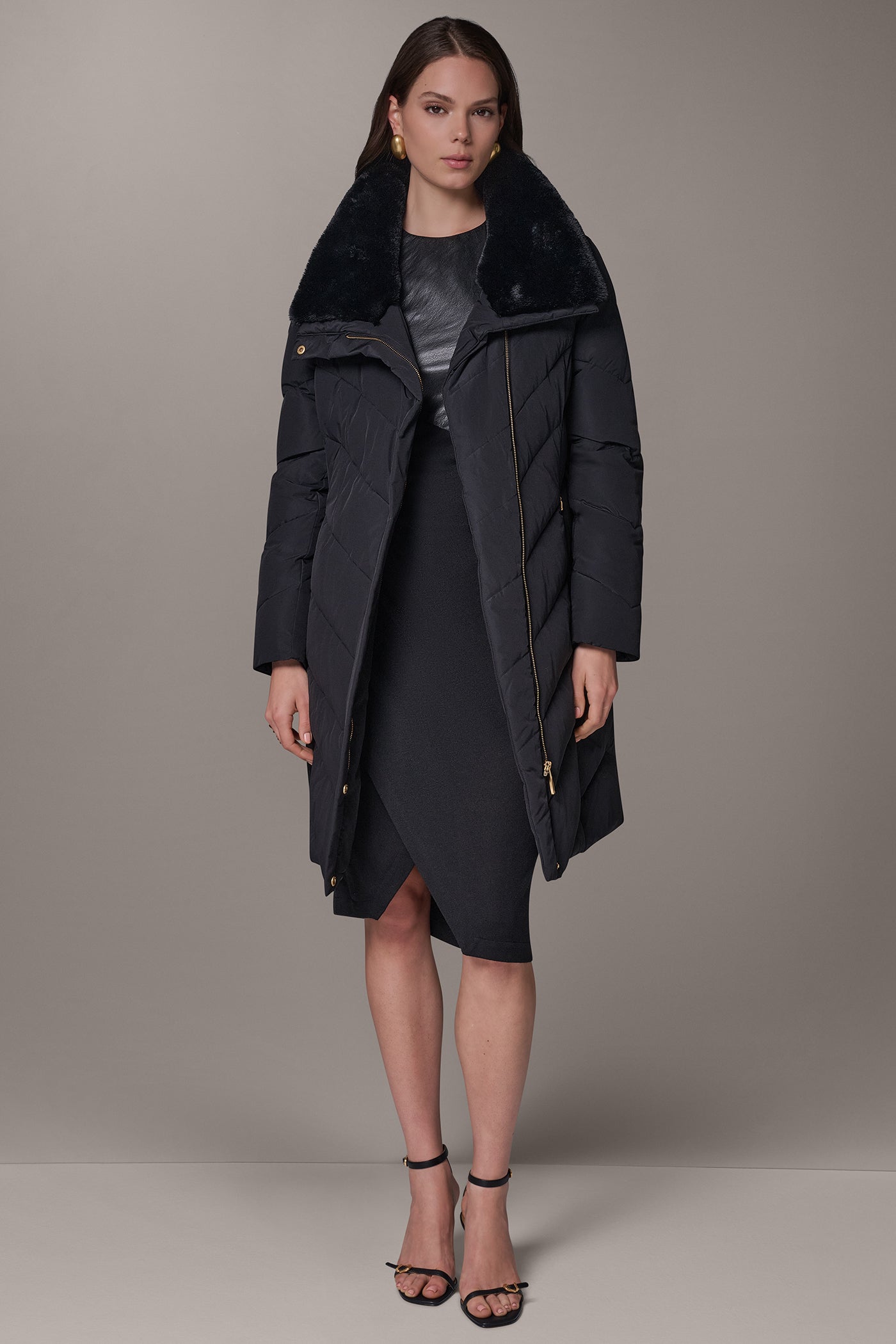 ASYMMETRIC DOWN PUFFER JACKET VIEW 7