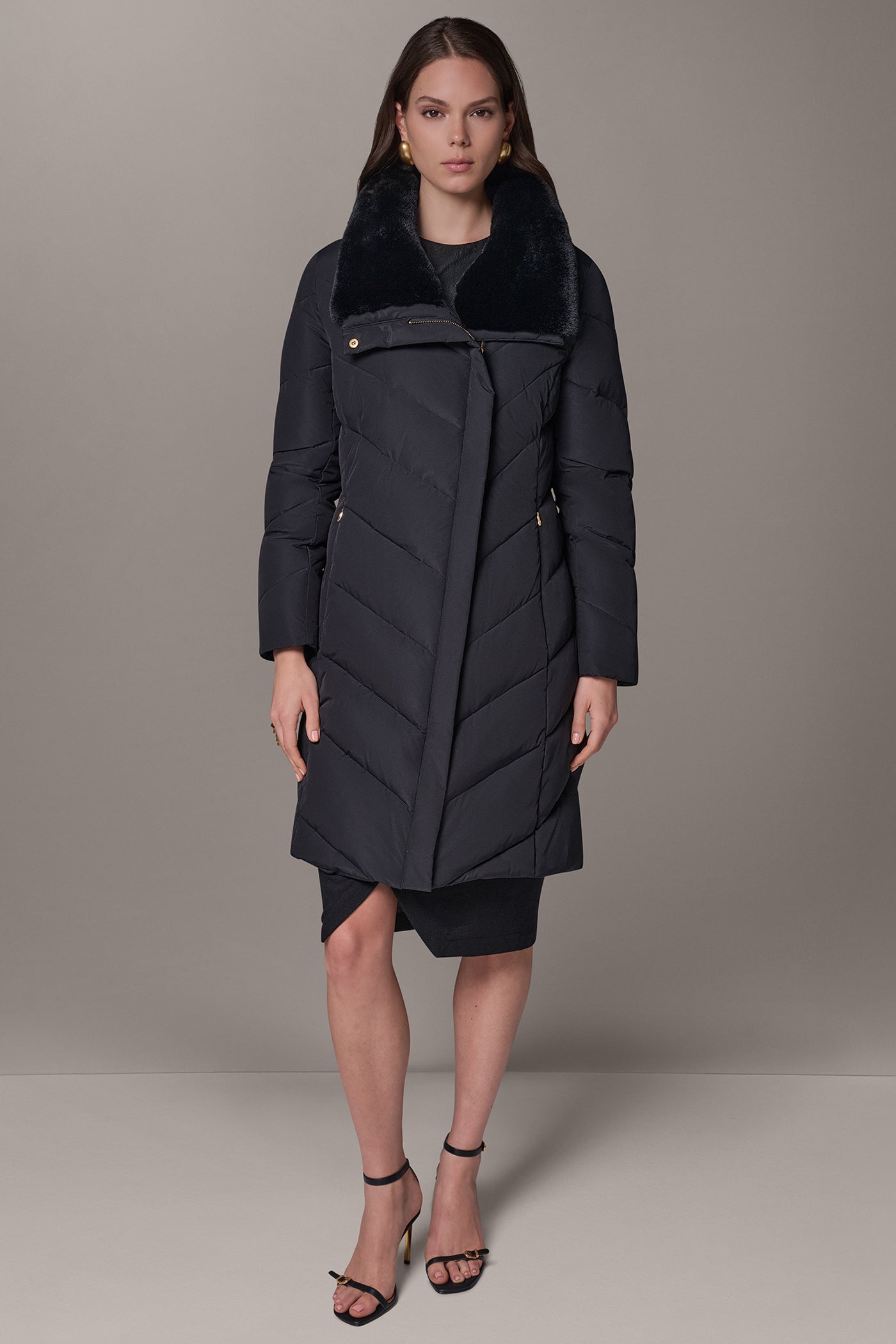 ASYMMETRIC DOWN PUFFER JACKET VIEW 9