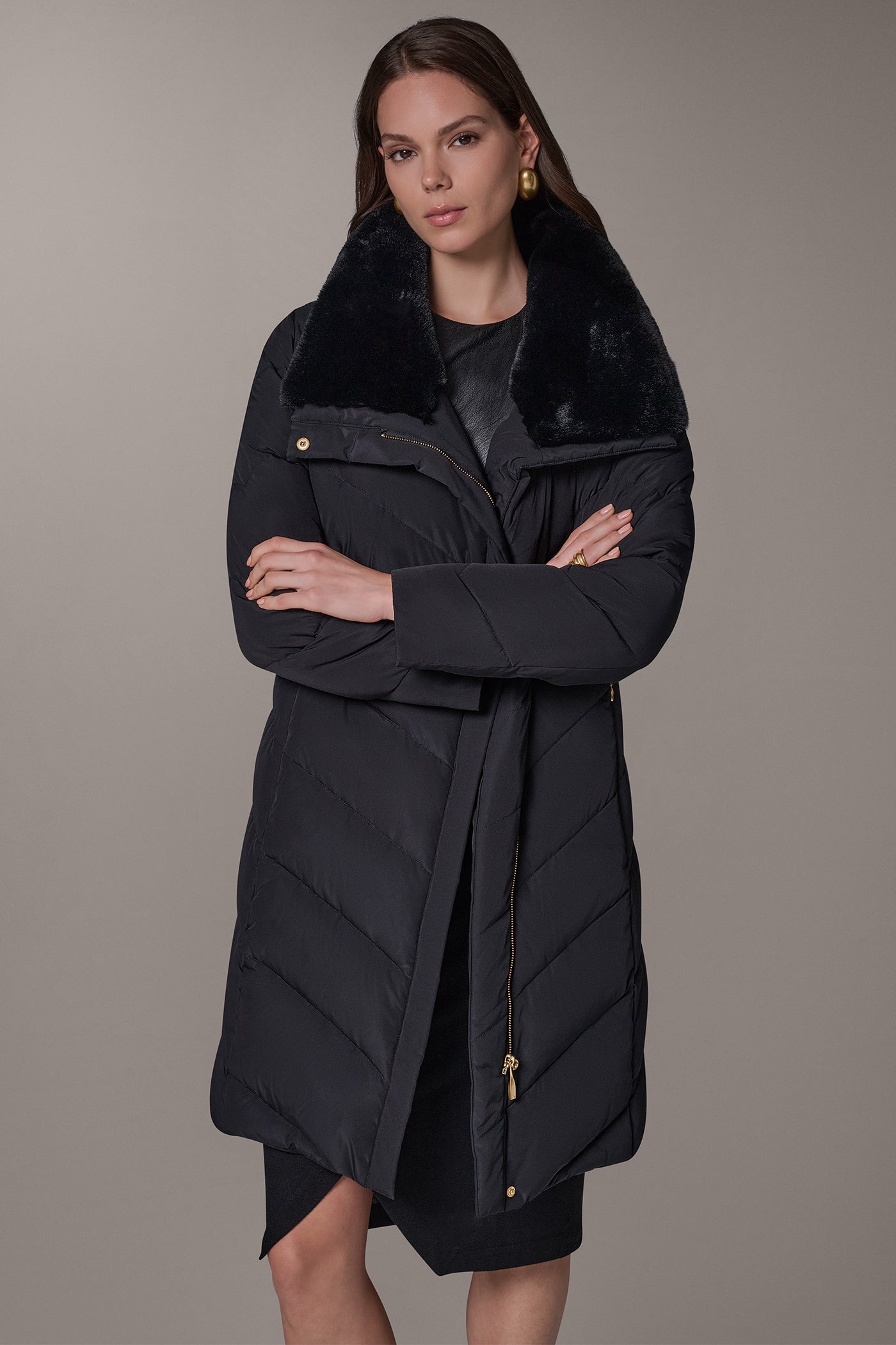 ASYMMETRIC DOWN PUFFER JACKET VIEW 8