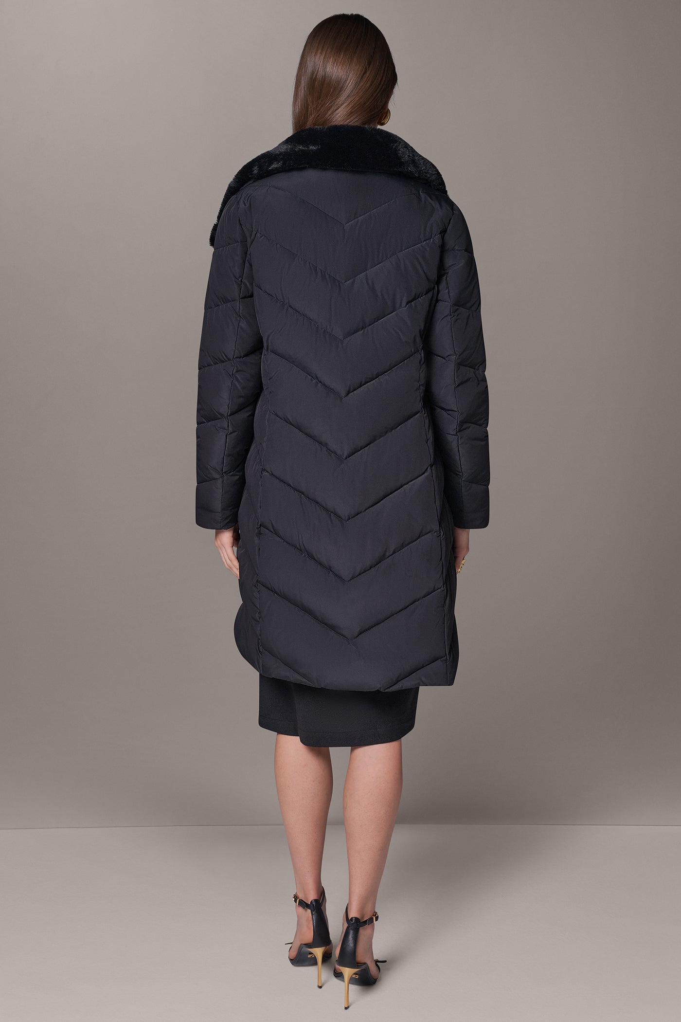 ASYMMETRIC DOWN PUFFER JACKET VIEW 10