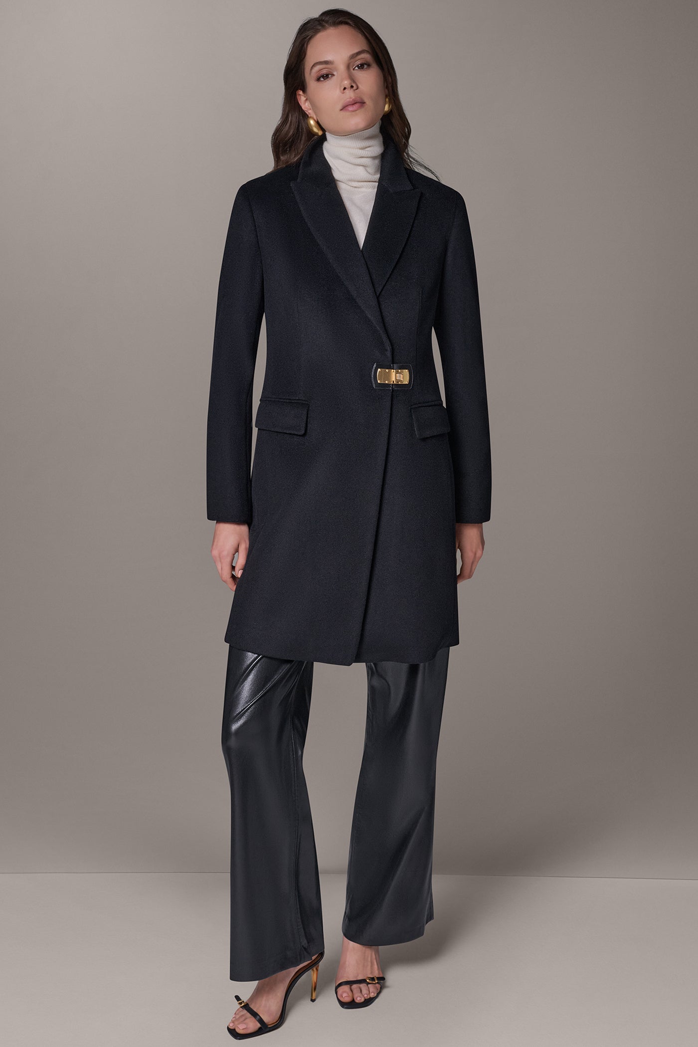WOOL BLEND BUCKLE BLAZER COAT VIEW 9 | New Arrivals