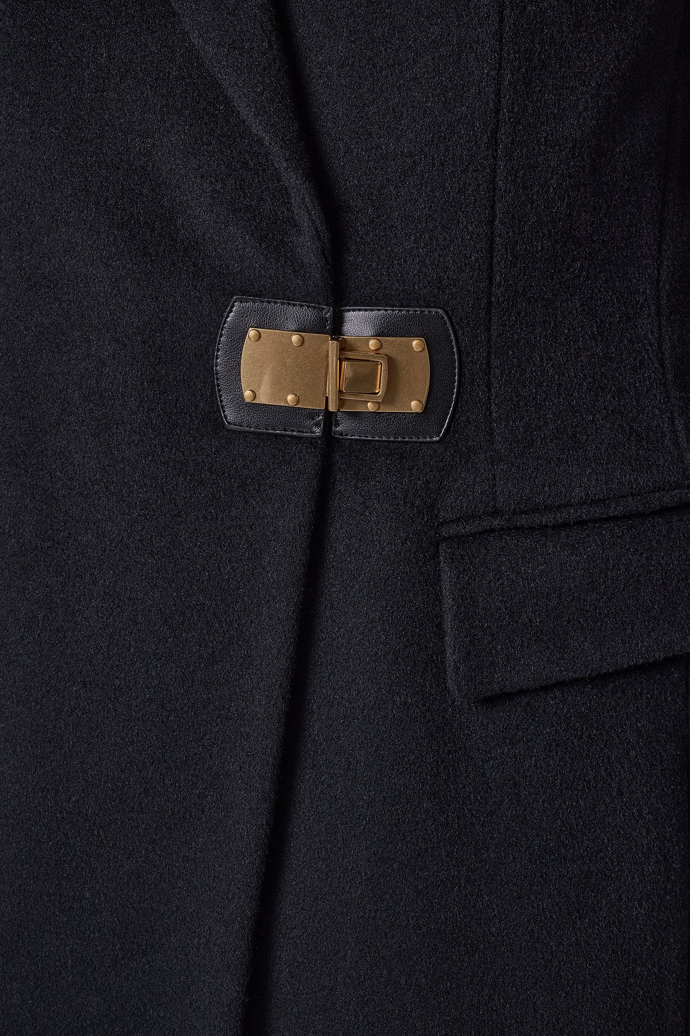 WOOL BLEND BUCKLE BLAZER COAT VIEW 6 | New Arrivals