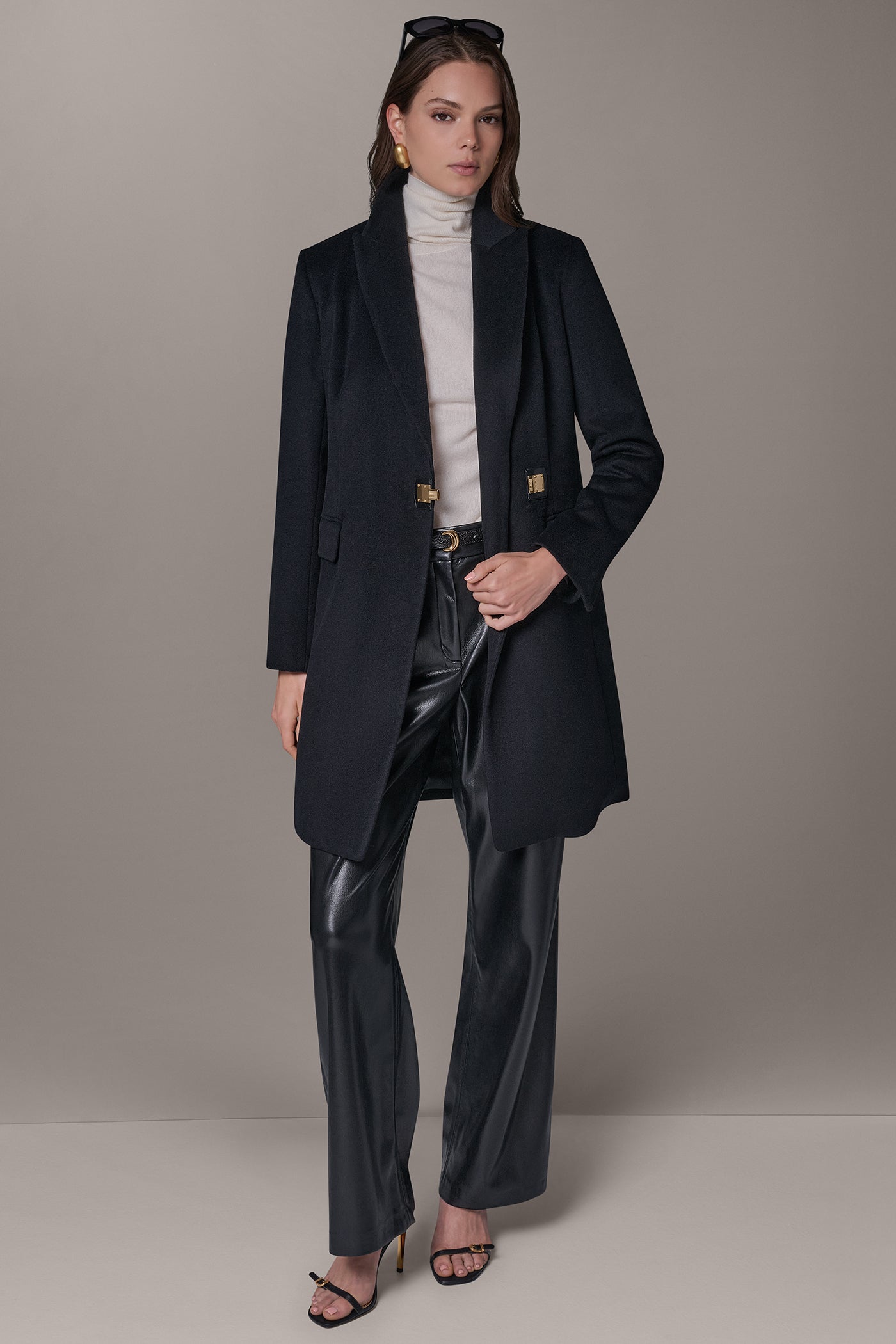WOOL BLEND BUCKLE BLAZER COAT VIEW 4 | New Arrivals