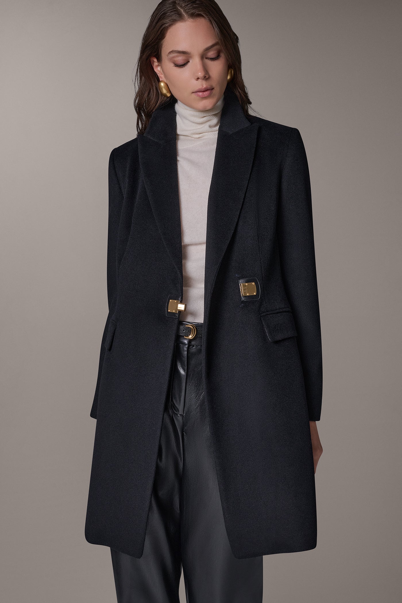 WOOL BLEND BUCKLE BLAZER COAT VIEW 7 | New Arrivals