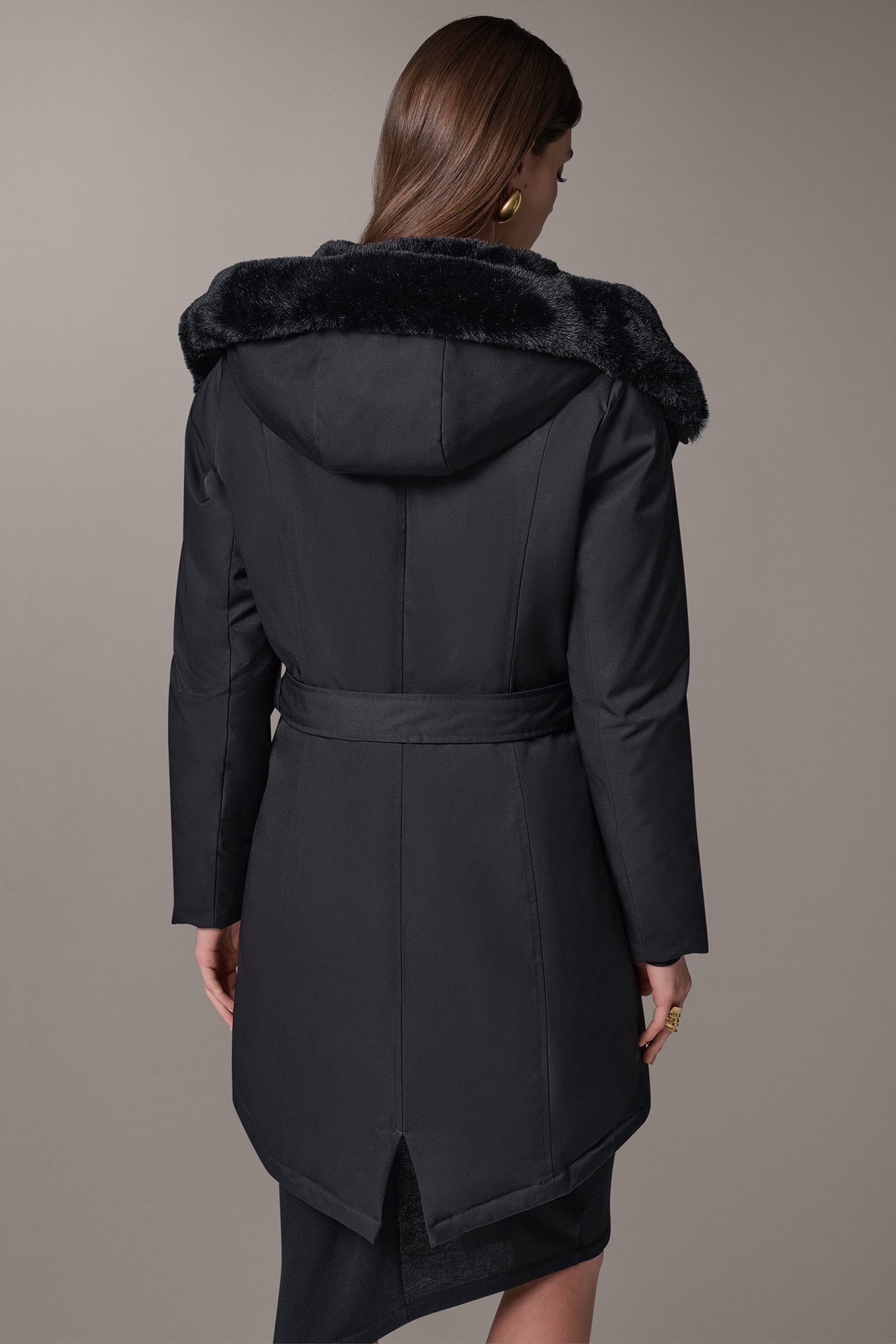 MODERN HOODED PARKA VIEW 3