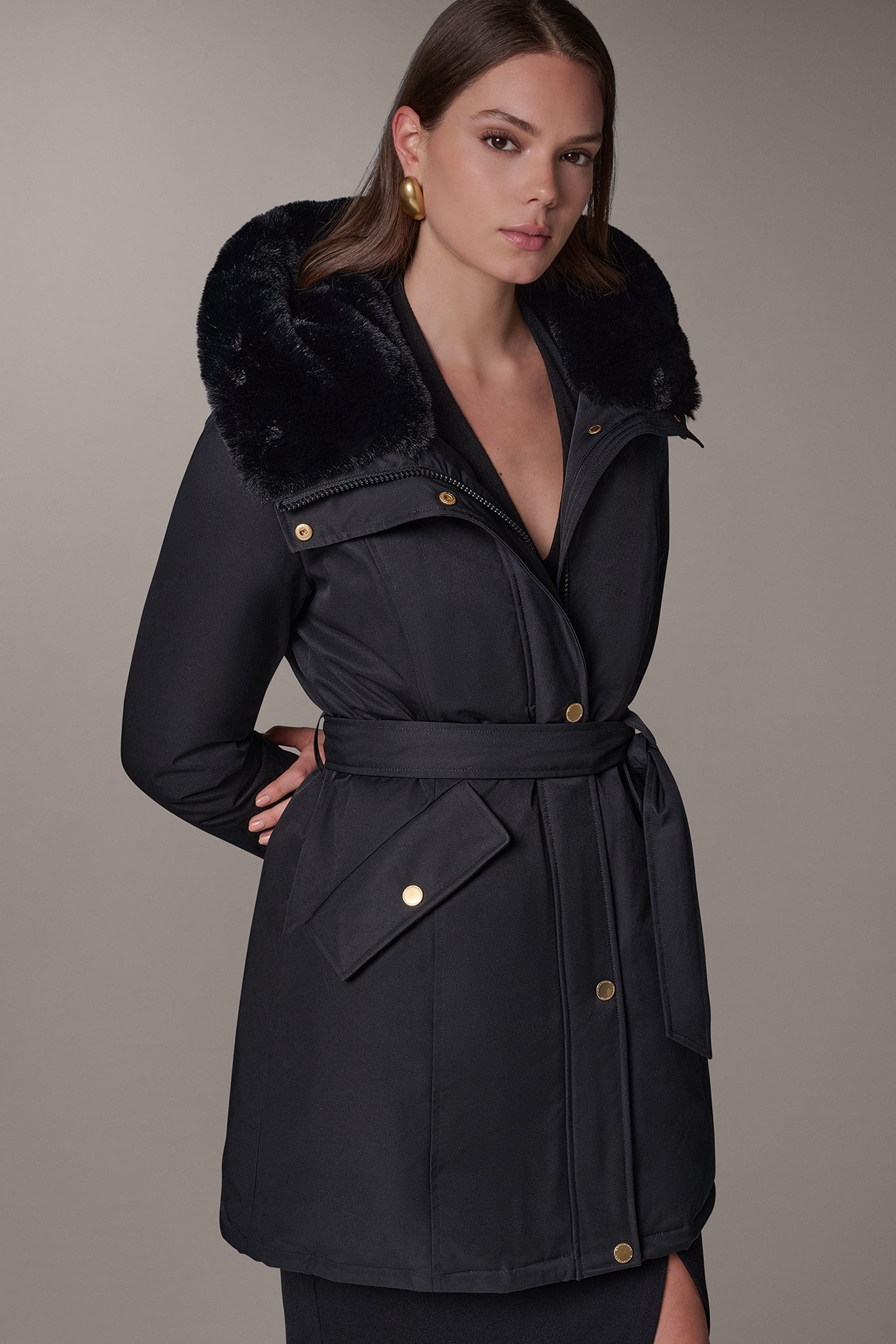 MODERN HOODED PARKA VIEW 2