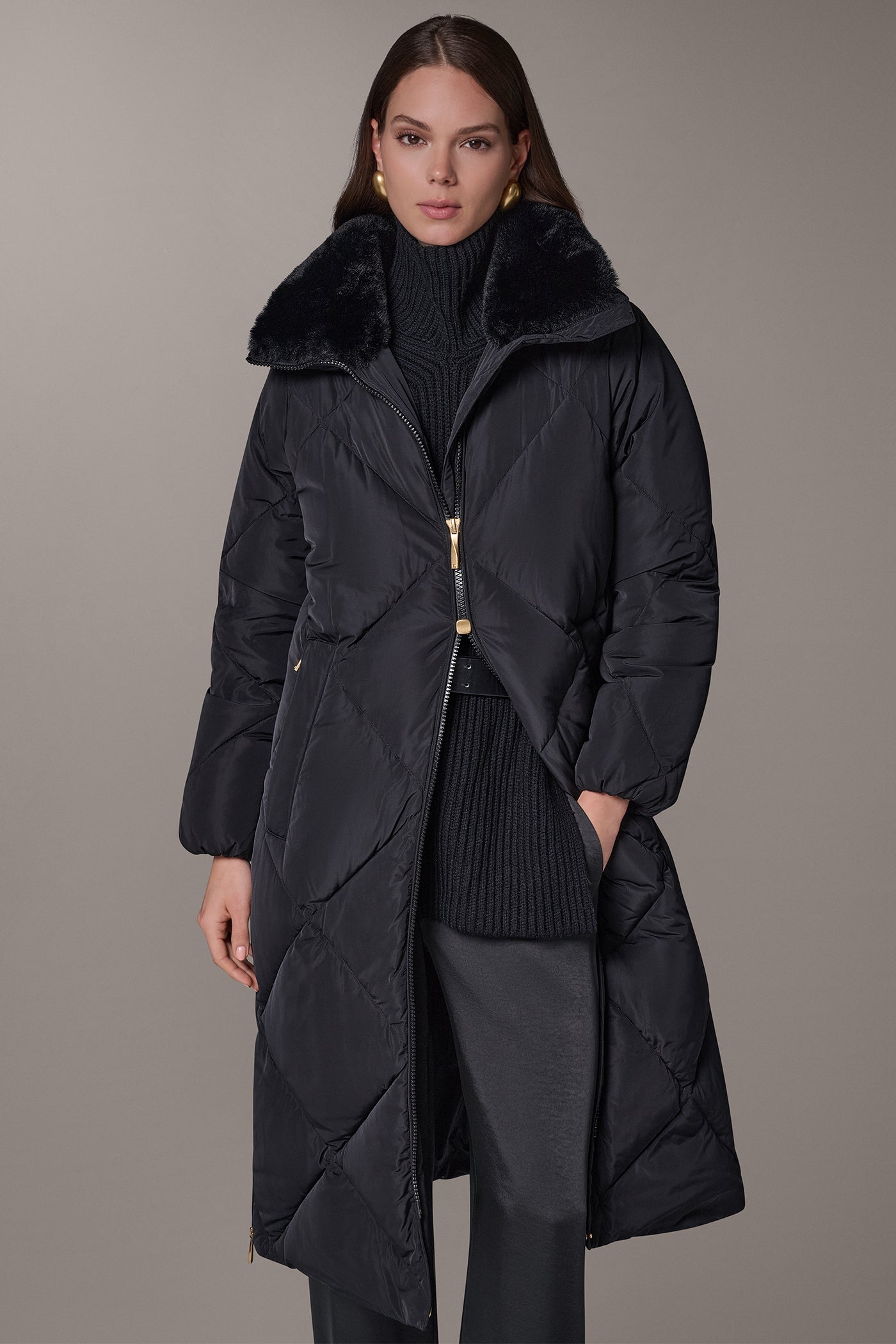 DIAMOND QUILT DOWN WALKER COAT VIEW 1