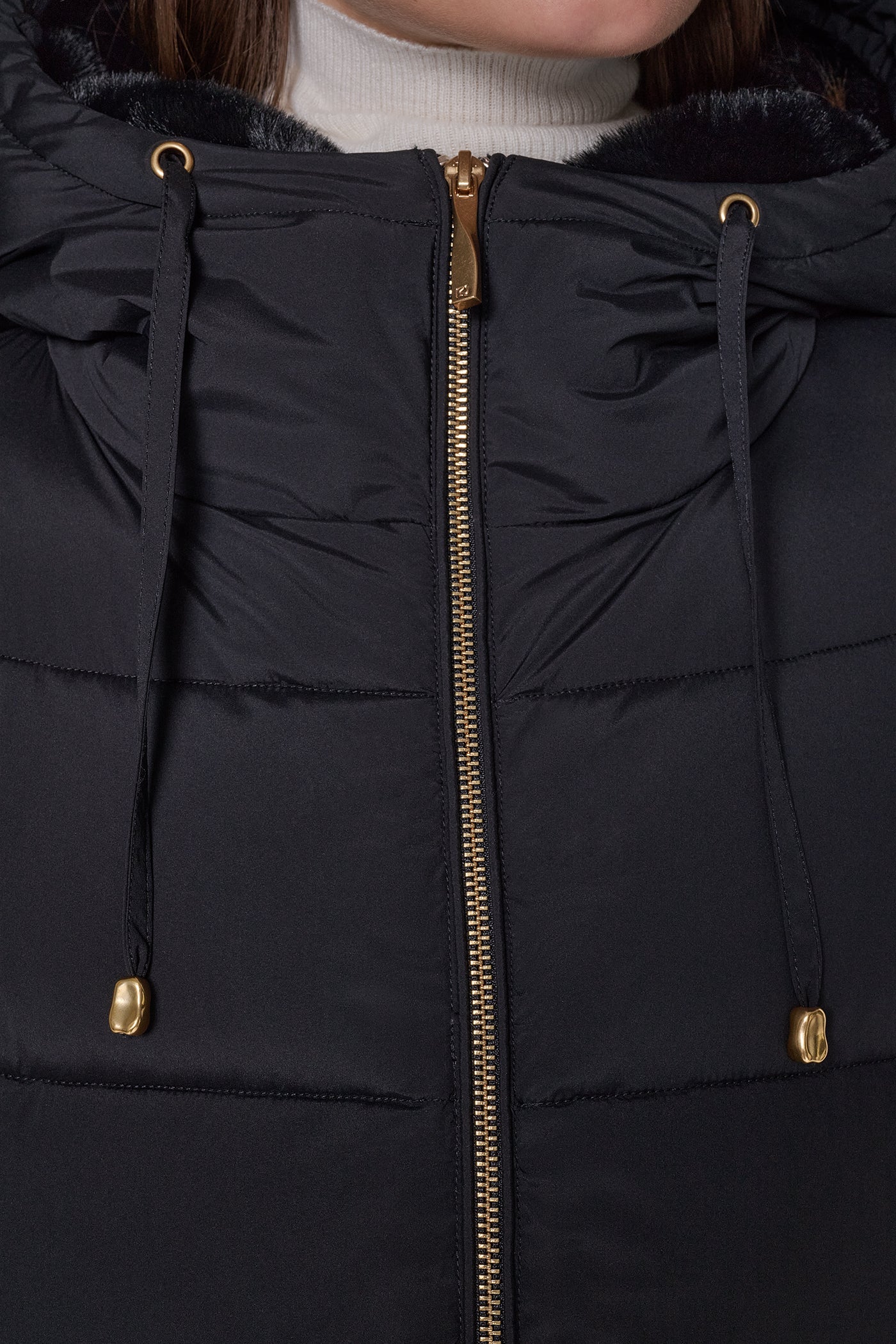 Long Hooded Down Filled Puffer Coat VIEW 9
