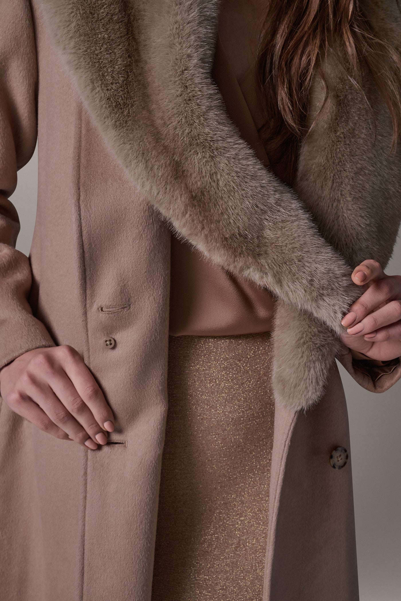 WOOL BLEND DOUBLE-BREASTED SLOUCH COAT VIEW 9