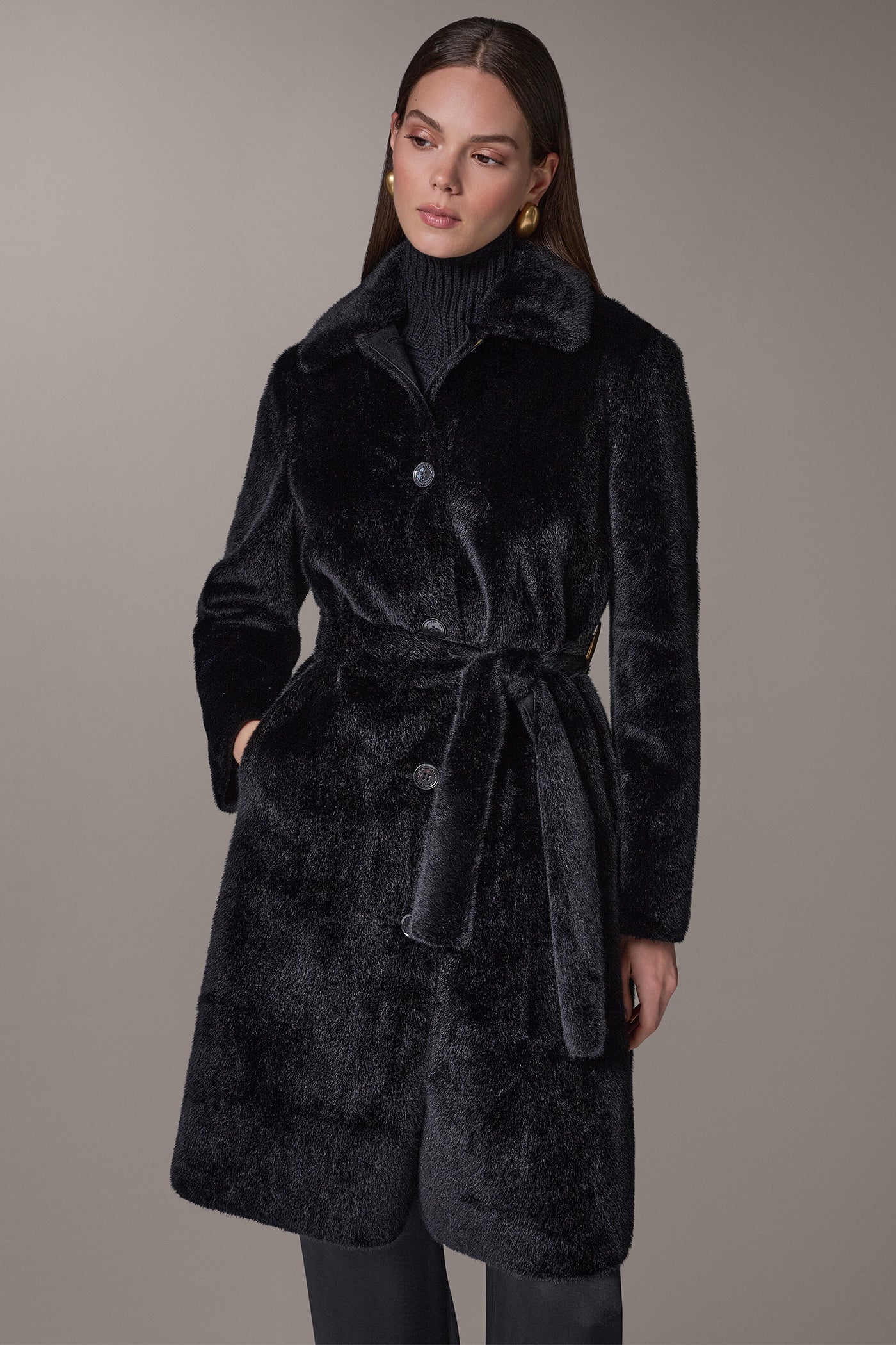 FAUX FUR COAT VIEW 1