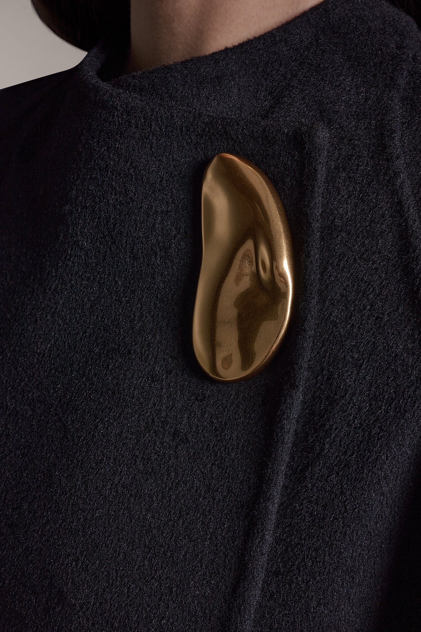 WOOL BLEND WRAP-EFFECT BUTTON CAPE VIEW 6