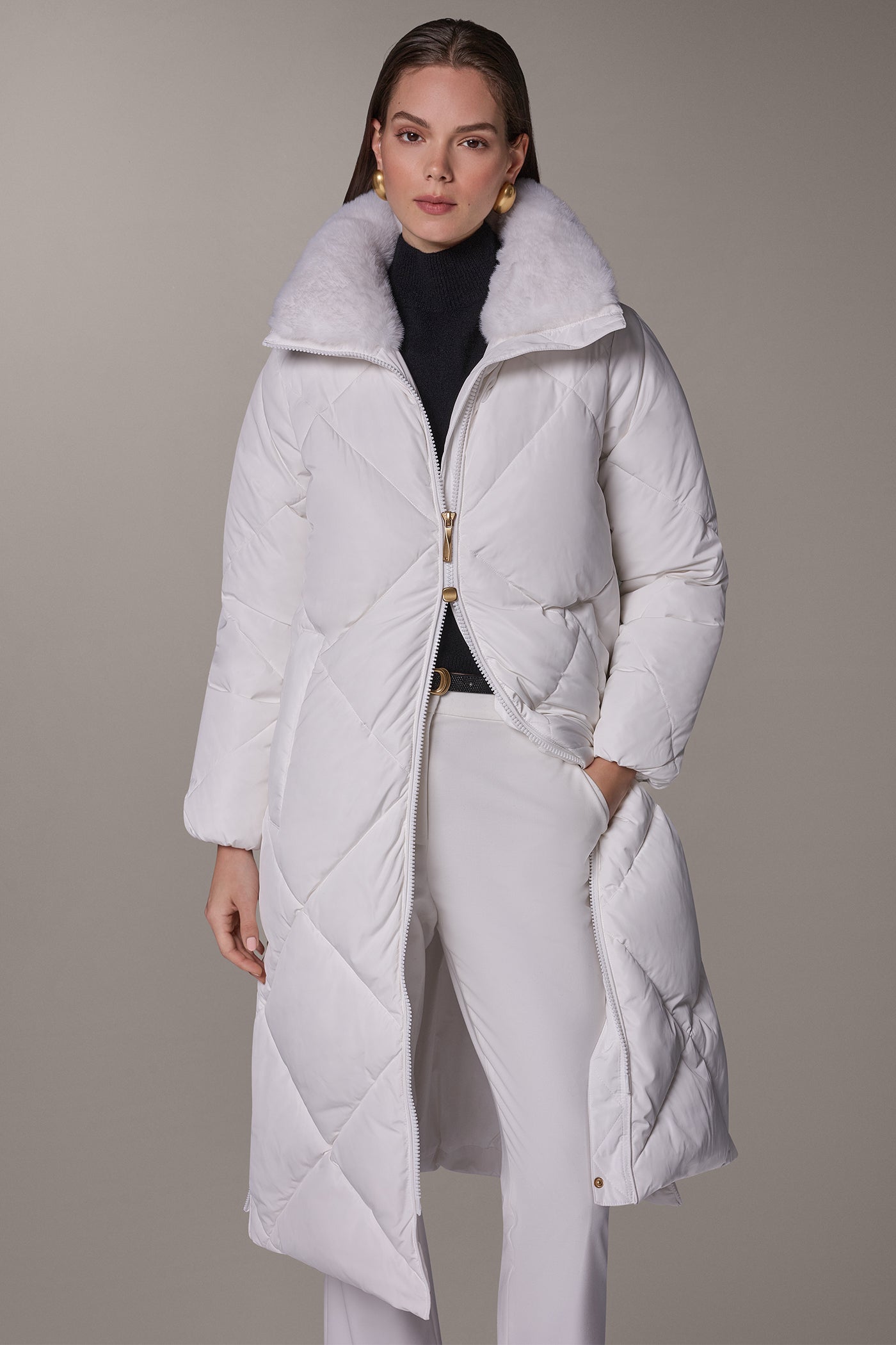 DIAMOND QUILT DOWN WALKER COAT VIEW 1