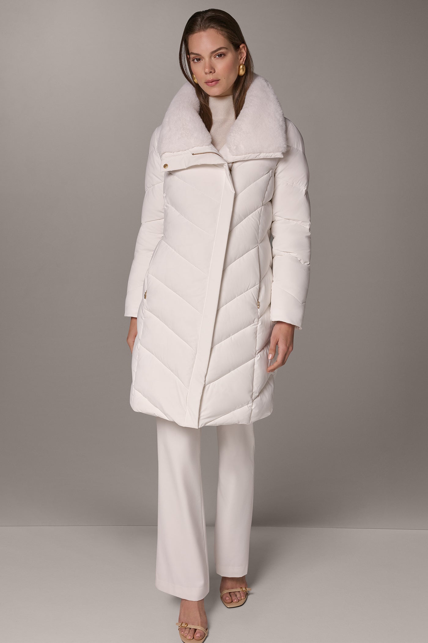 ASYMMETRIC DOWN PUFFER JACKET VIEW 9
