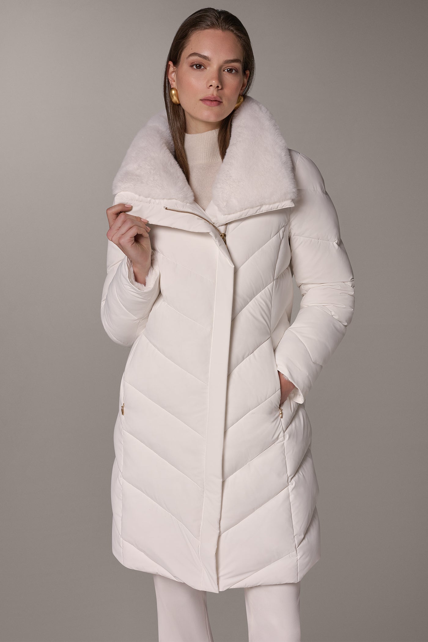 ASYMMETRIC DOWN PUFFER JACKET VIEW 8