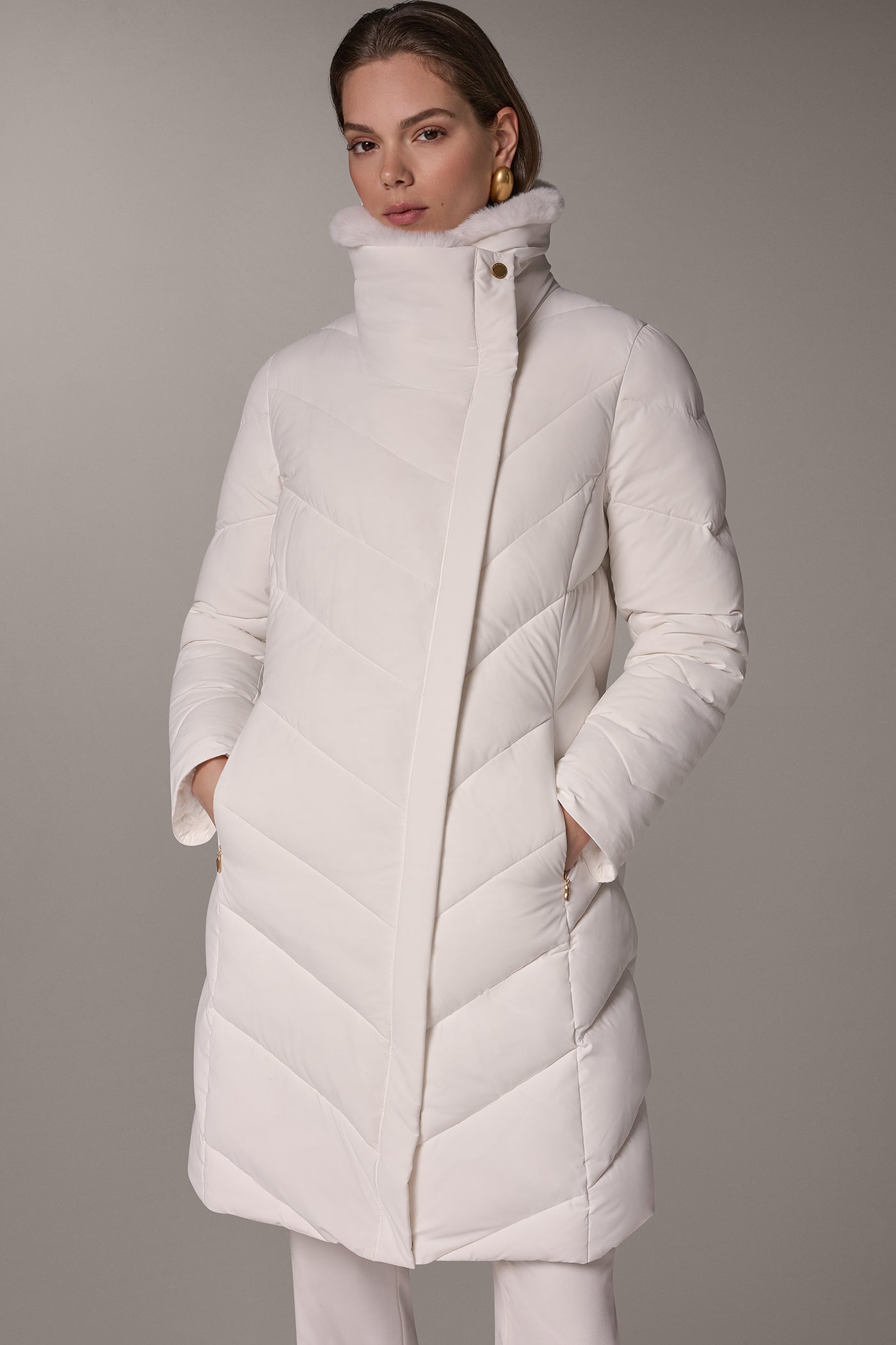 ASYMMETRIC DOWN PUFFER JACKET VIEW 2