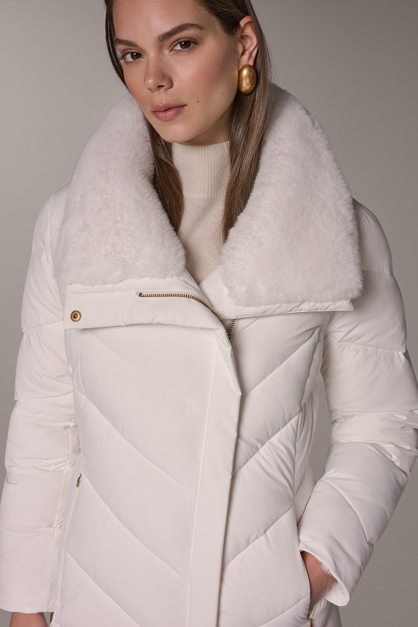ASYMMETRIC DOWN PUFFER JACKET VIEW 6