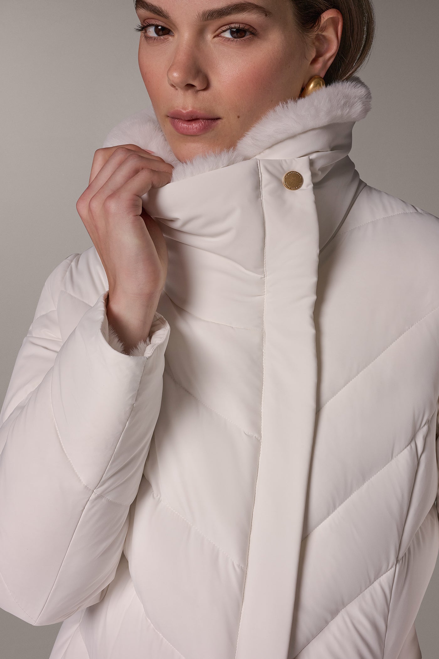 ASYMMETRIC DOWN PUFFER JACKET VIEW 4
