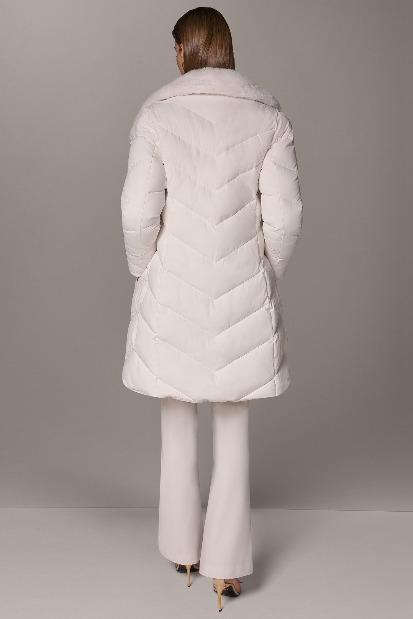 ASYMMETRIC DOWN PUFFER JACKET VIEW 3