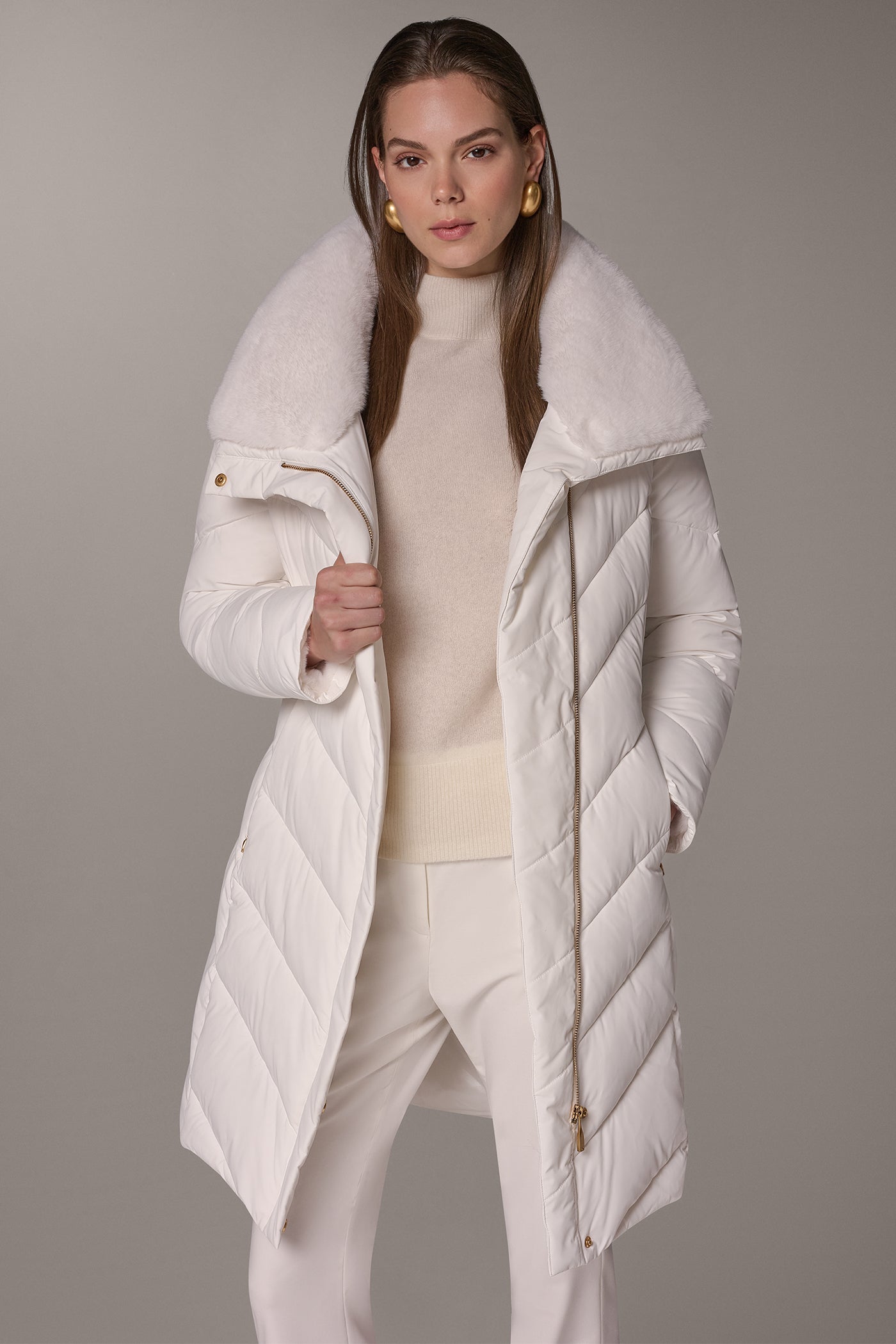 ASYMMETRIC DOWN PUFFER JACKET VIEW 1