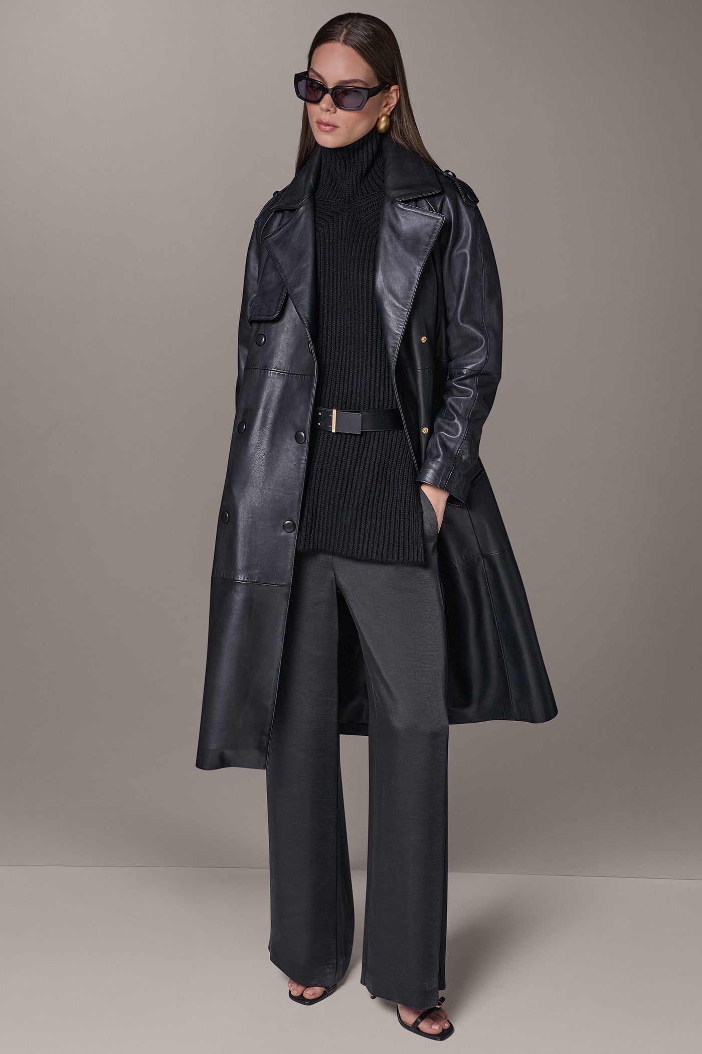 DOUBLE-BREASTED TRENCH COAT VIEW 1