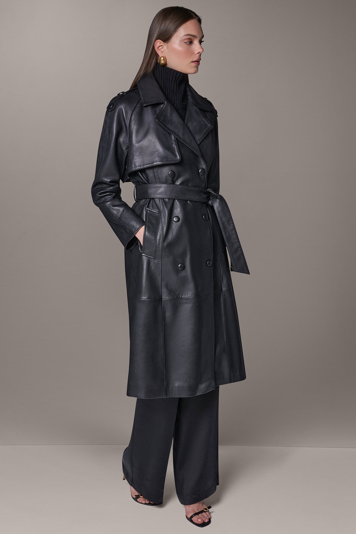 DOUBLE-BREASTED TRENCH COAT VIEW 4