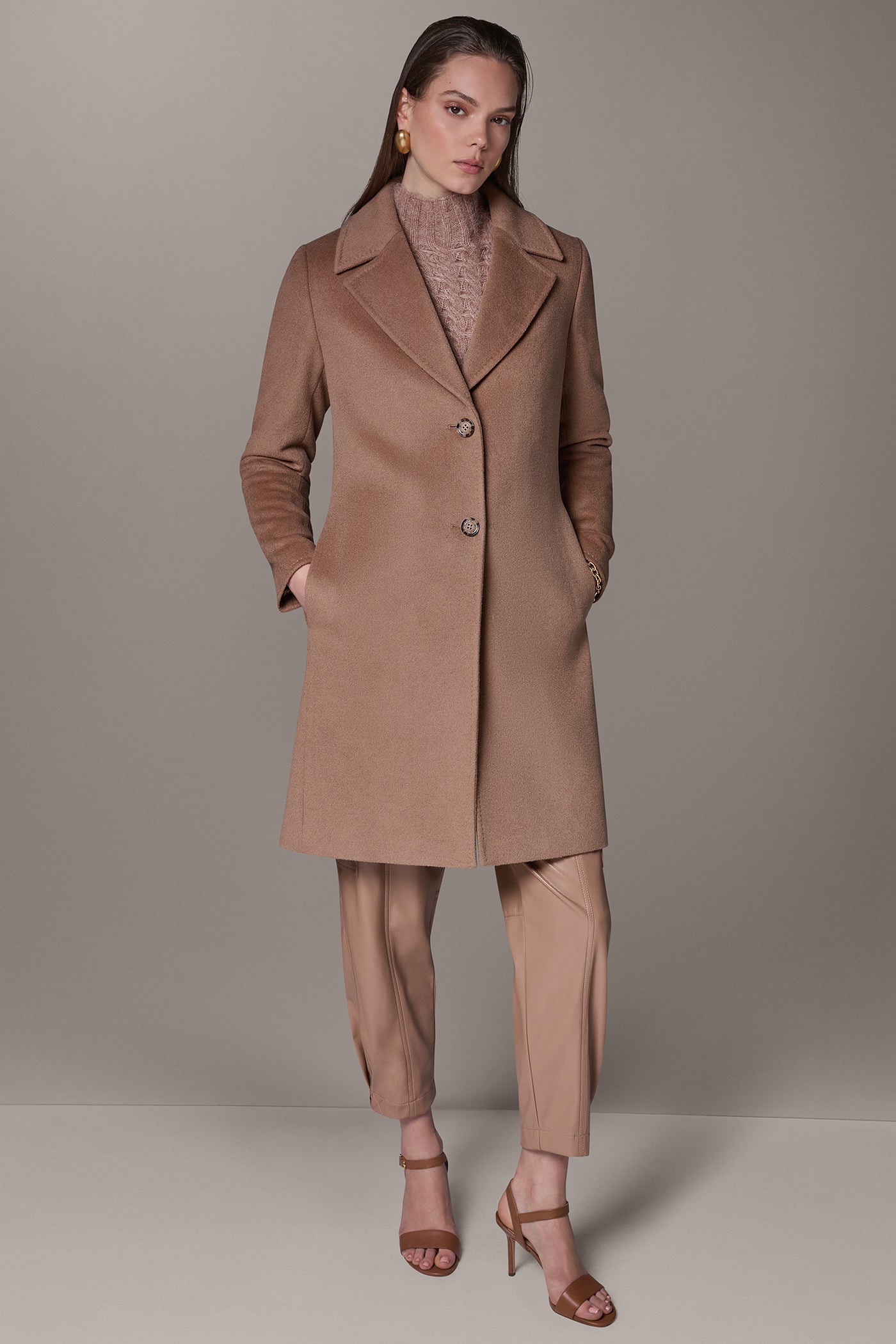 TWO BUTTON REEFER COAT VIEW 7 | Clothing