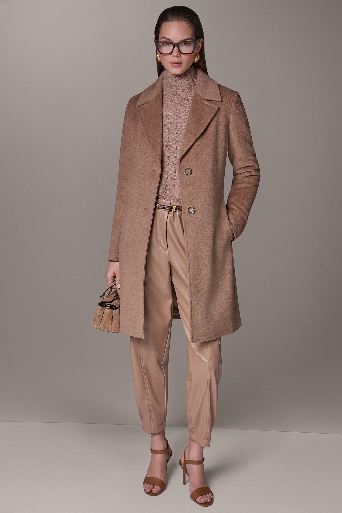 TWO BUTTON REEFER COAT VIEW 6 | Clothing