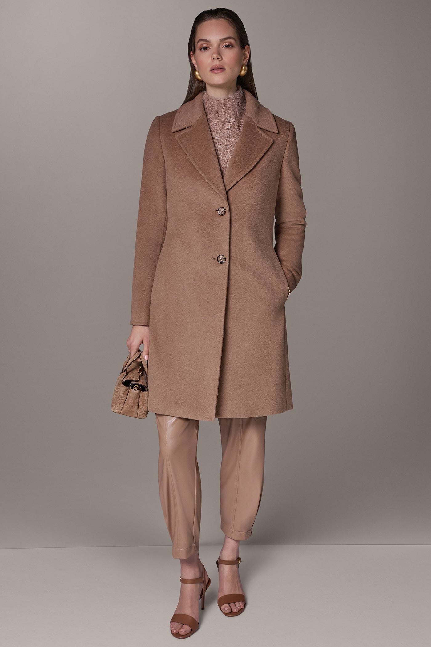 TWO BUTTON REEFER COAT VIEW 8 | Clothing